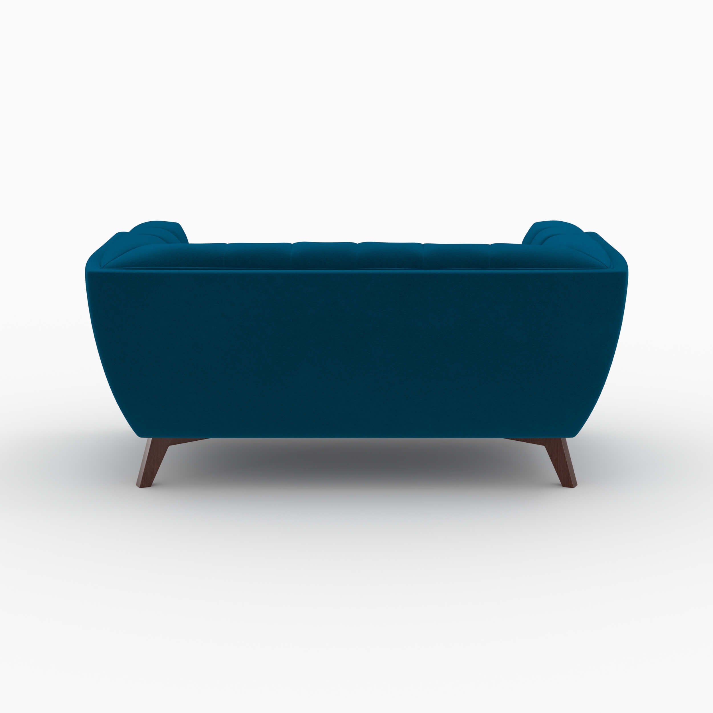 pack canape et fauteuil velours bleu mona 3 places