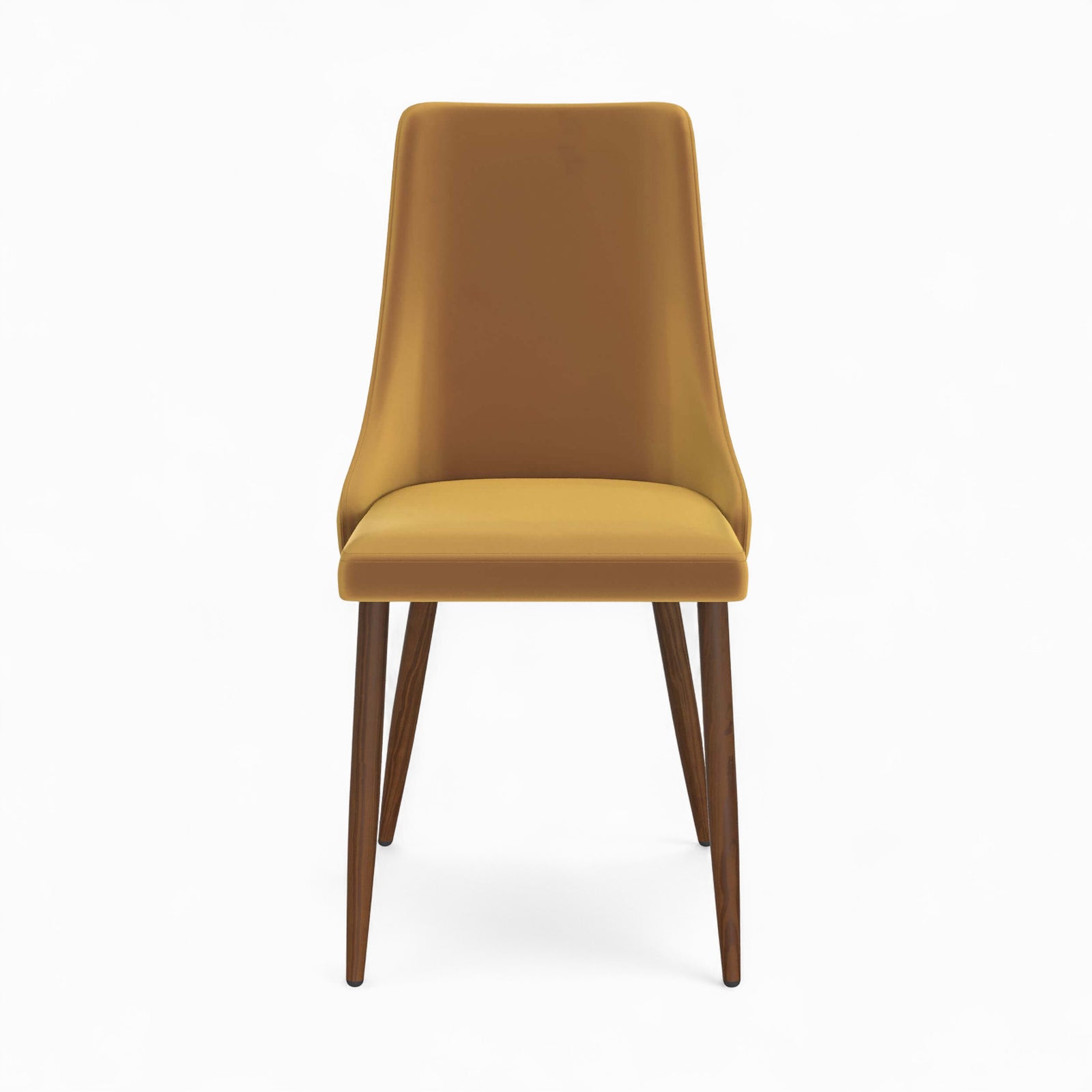 pack chaises penelope velours jaune 4 dossier haut ou asymetrique rendez vous deco