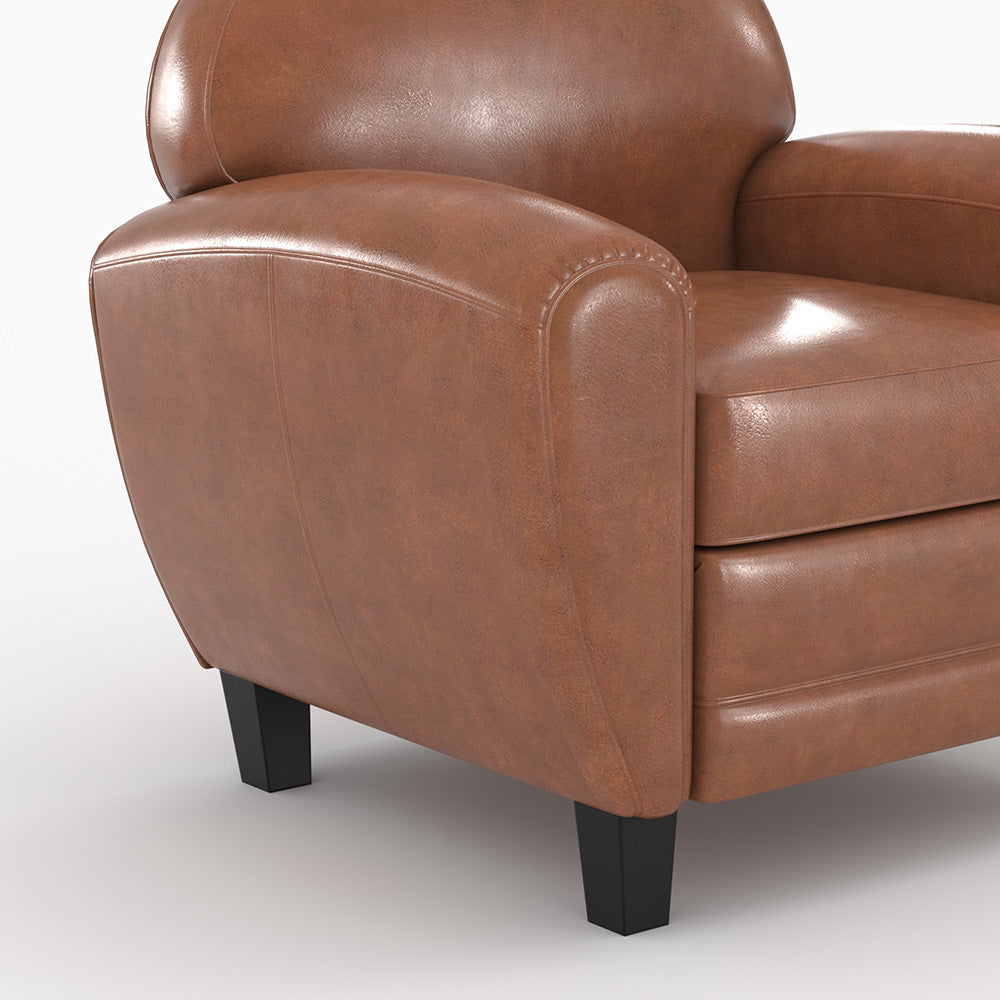 pack club canape 3 places et 1 feuteuil camel cuir