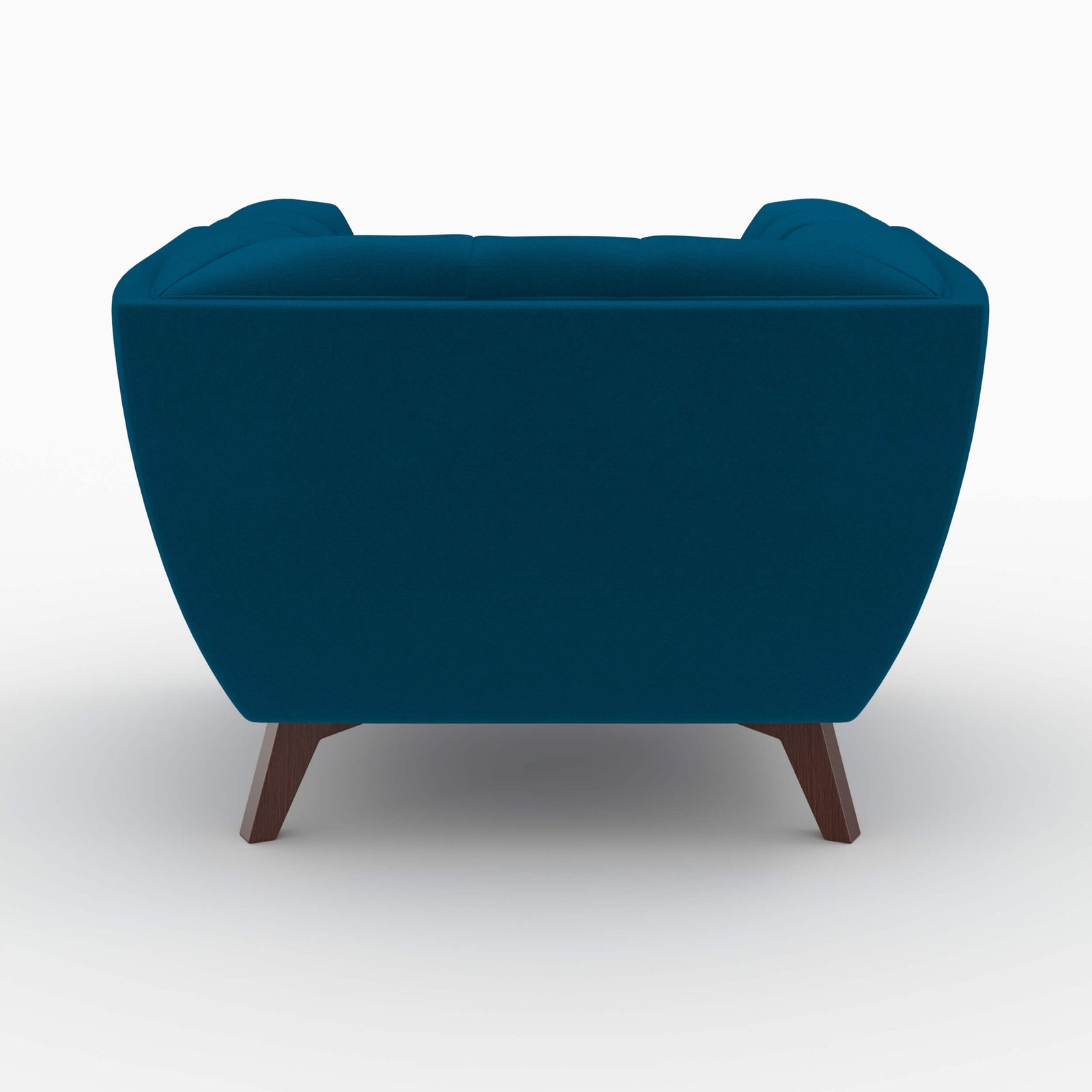 pack mona canape fauteuil en velours bleu 3 places