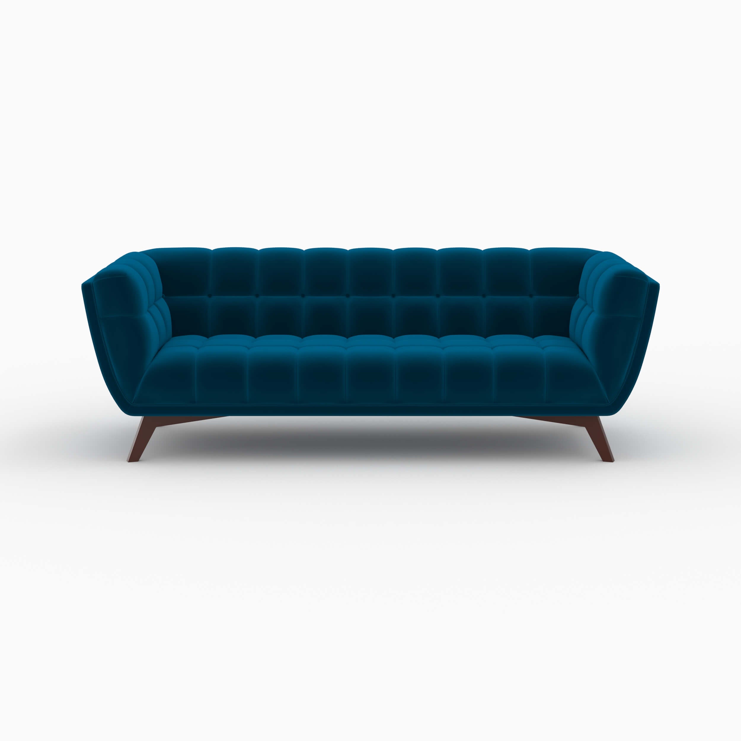 pack mona canapes 5 places velours bleu canard_1