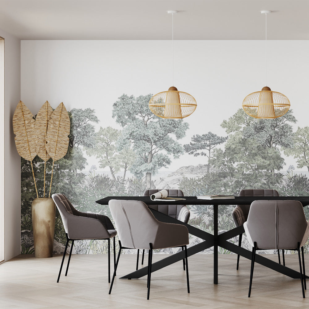 palme lot de 3 matiere naturelle boheme