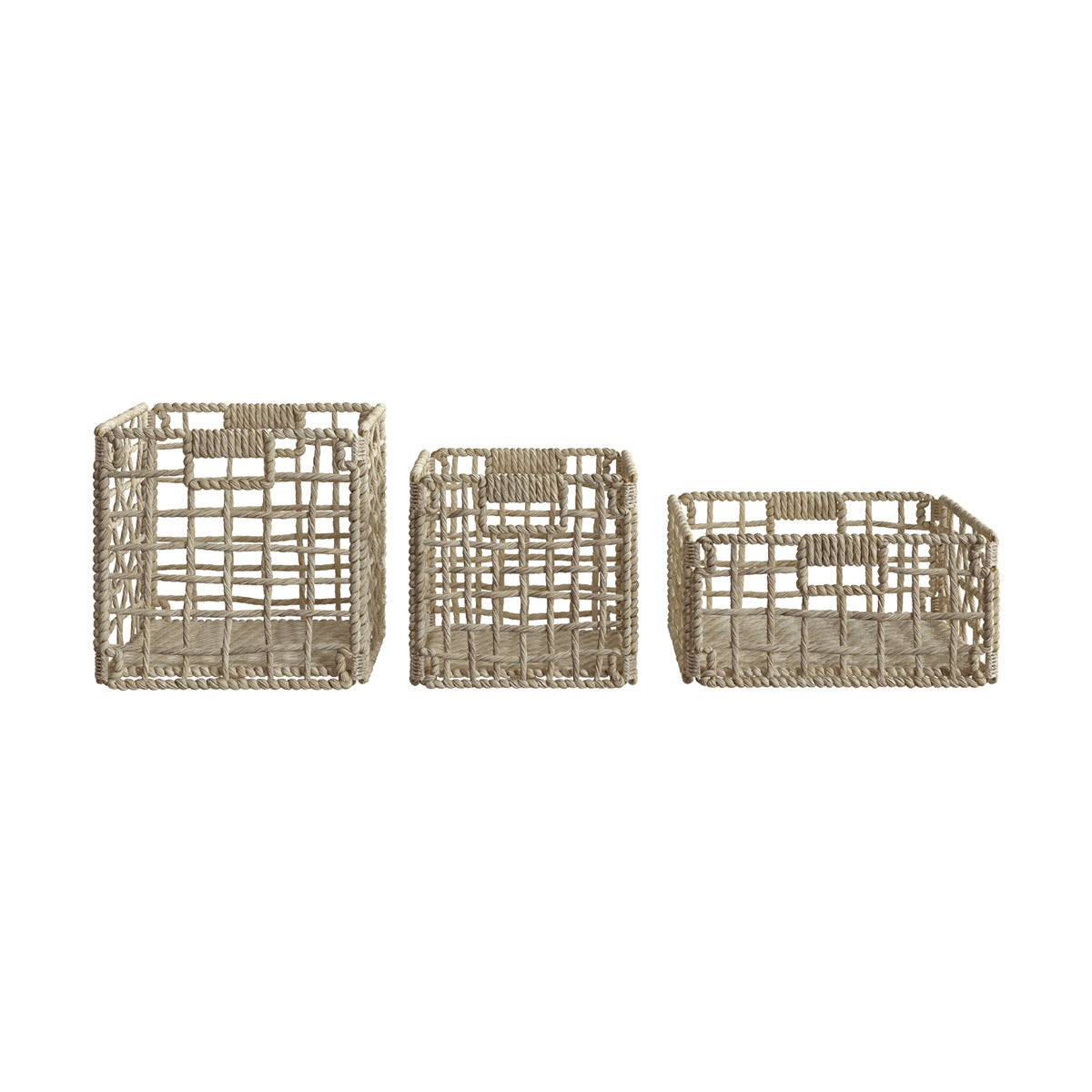 panier janice lot de 3 en fibre naturelle