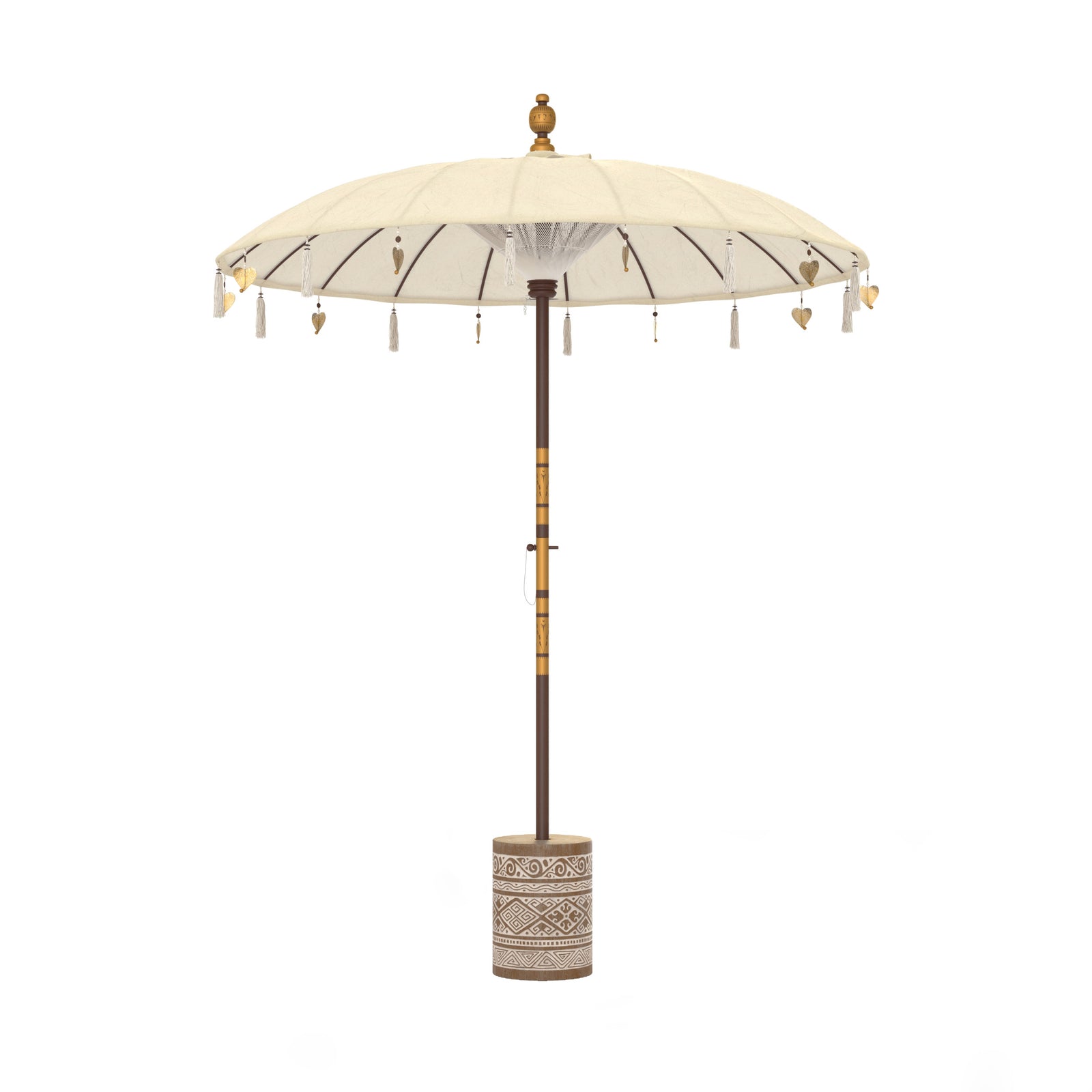 parasol ali pack pieds toile