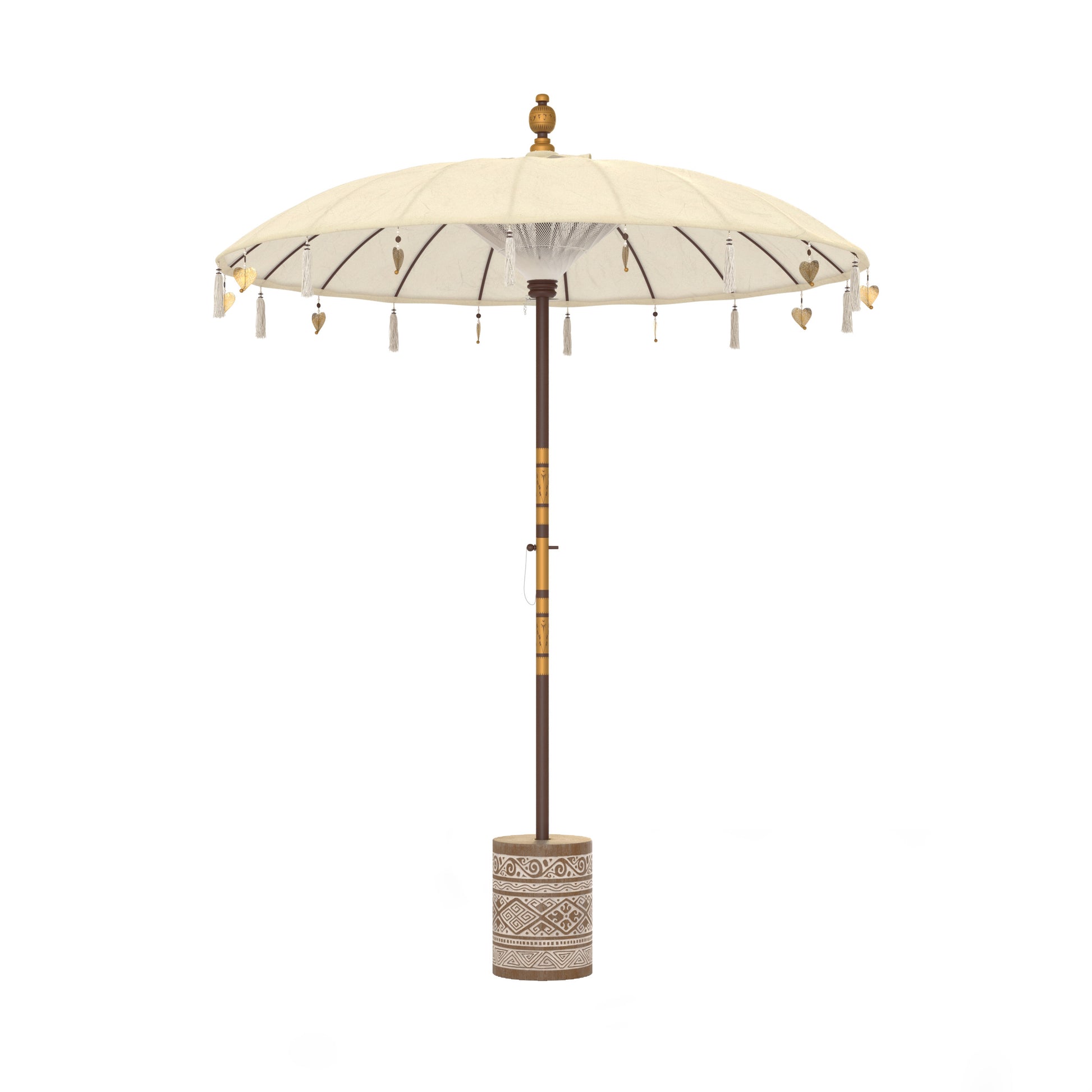 parasol ali pack pieds toile