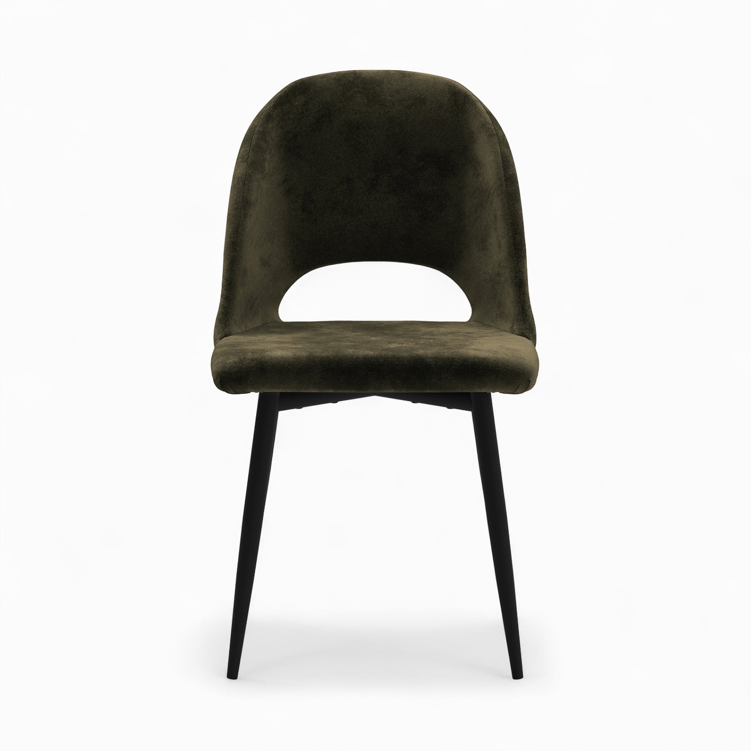 penelope pack salle manger velours vert 4 elements