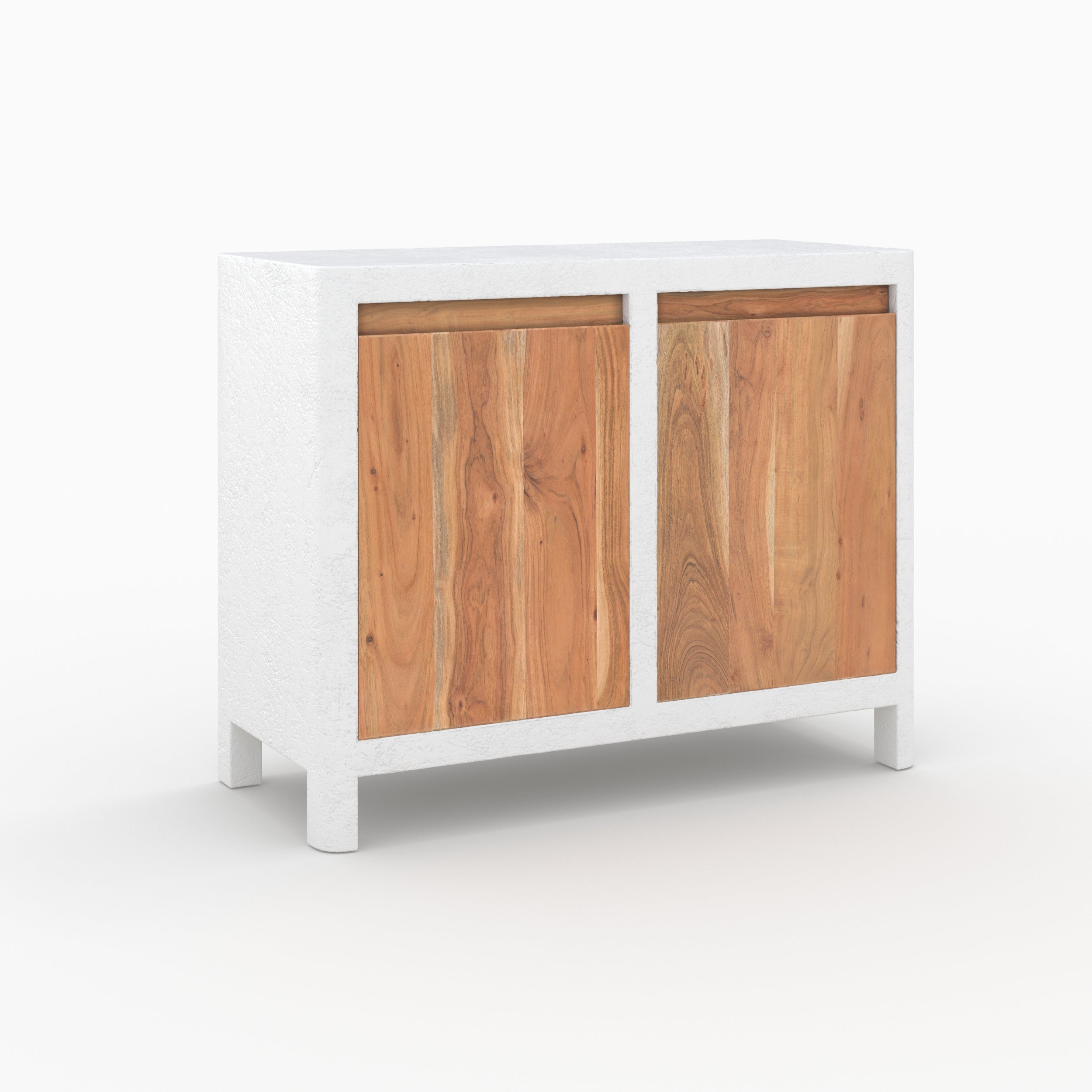petit buffet basile en bois et beton