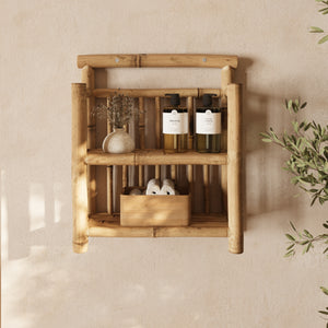 Kleine hängende Bami-Regal aus Bambus