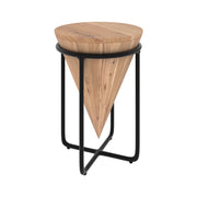 petite sellette mafana en bois d accacia et structure en metal