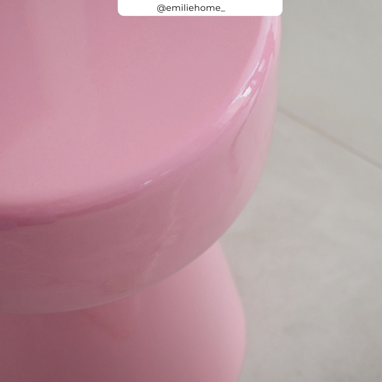 petite table basse rose bonbon glossy metal athena rdv deco