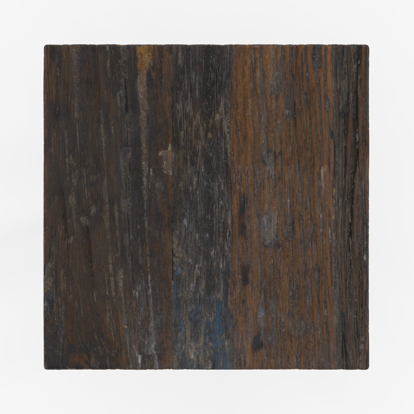 petite table d appoint kara bois fonce et metal noir