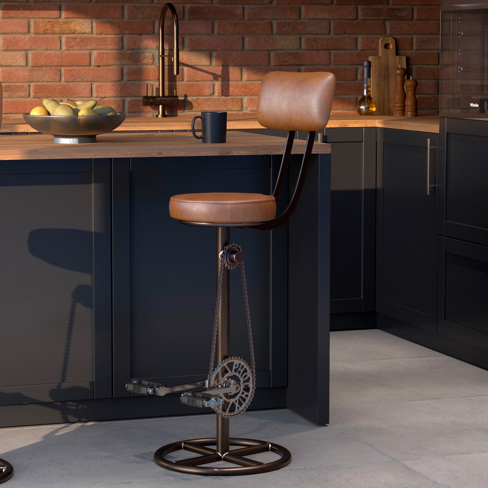 phoenix chaise de bar 76 cm focus