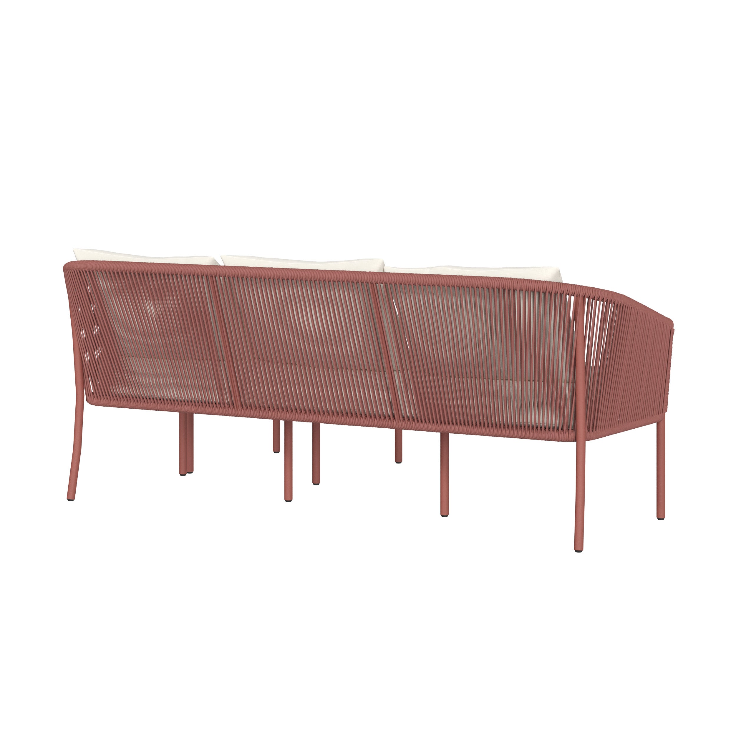 pia canape de jardin 3 places terracotta blanc casse
