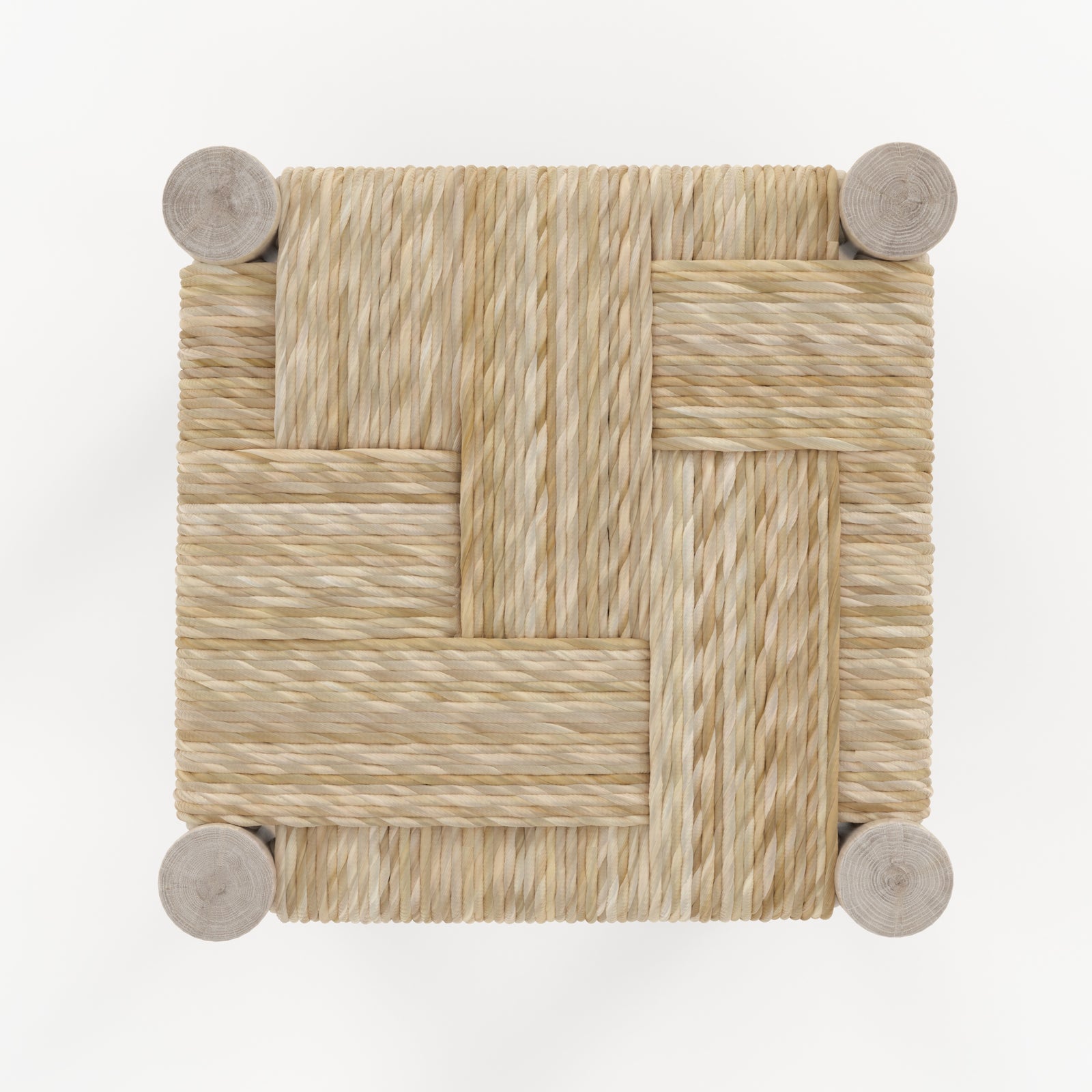 popa tabouret en branche de teck hauteur 35