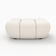 pouf blanc teddy confort boucle duo fauteuil