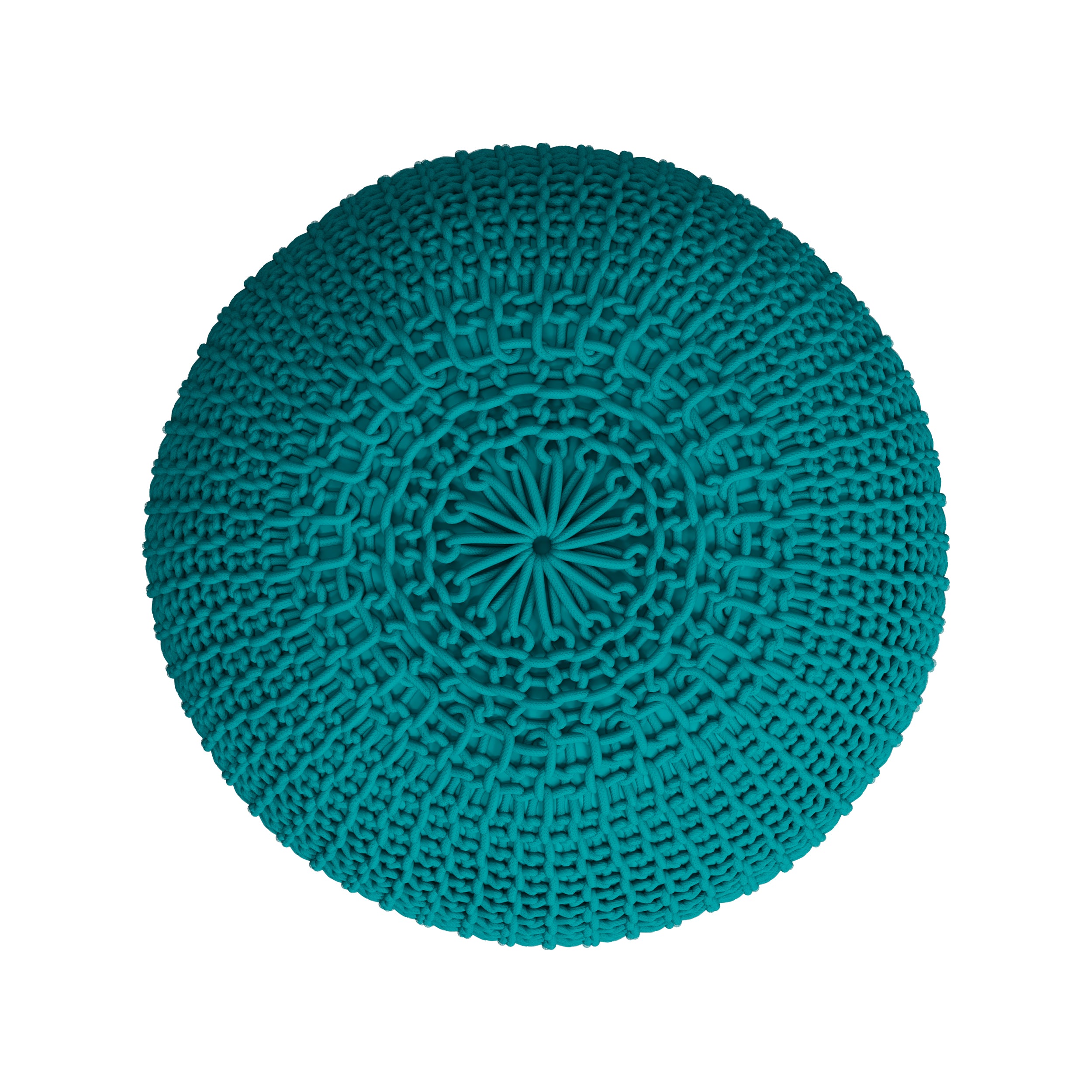 pouf elisa vert celadon tricot