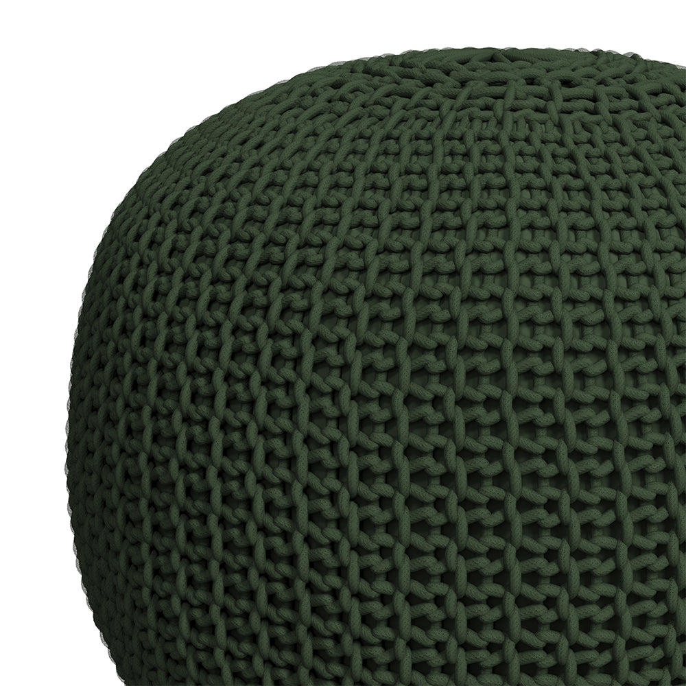 pouf elisa vert olive