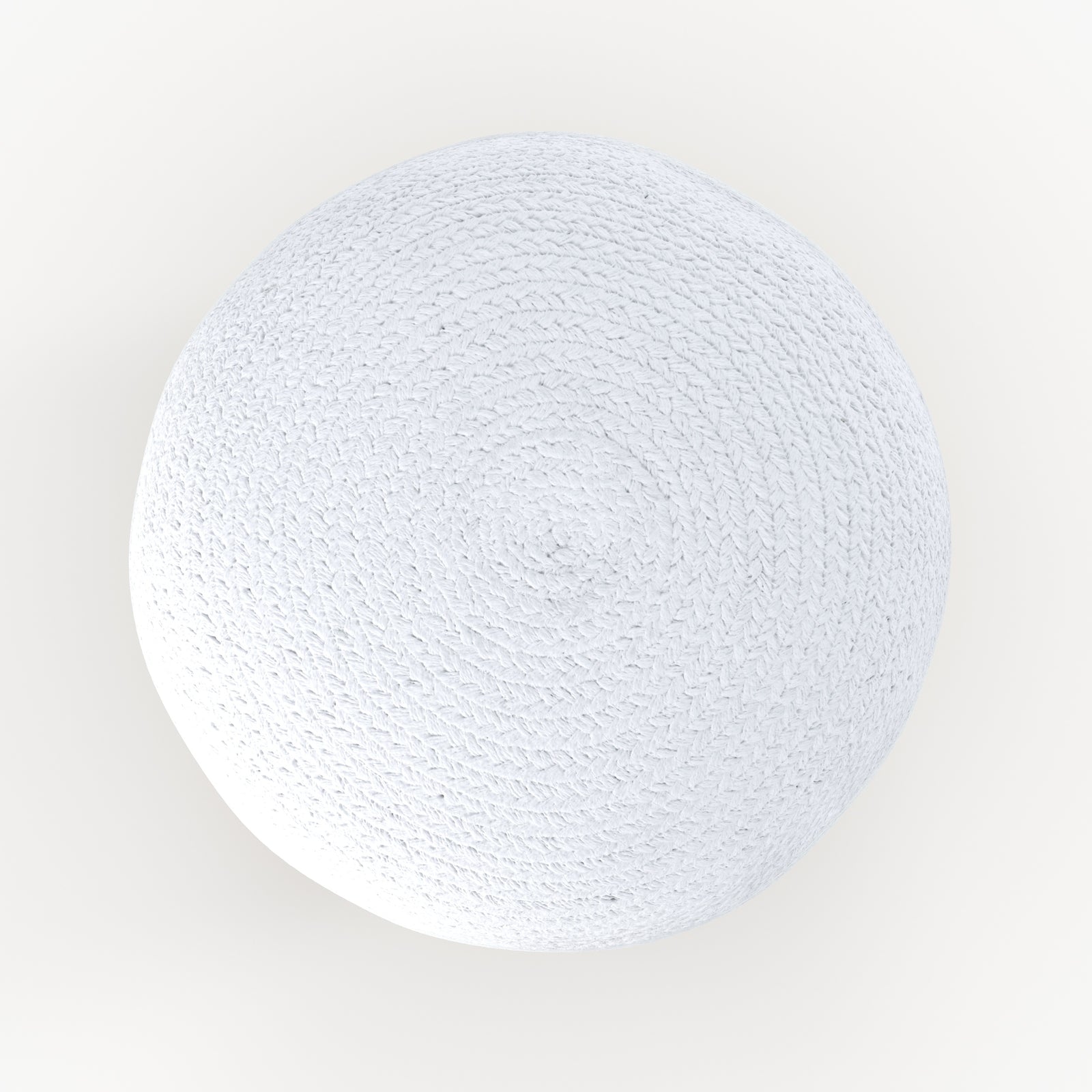 pouf rond naturel en jute beige et blanc billy