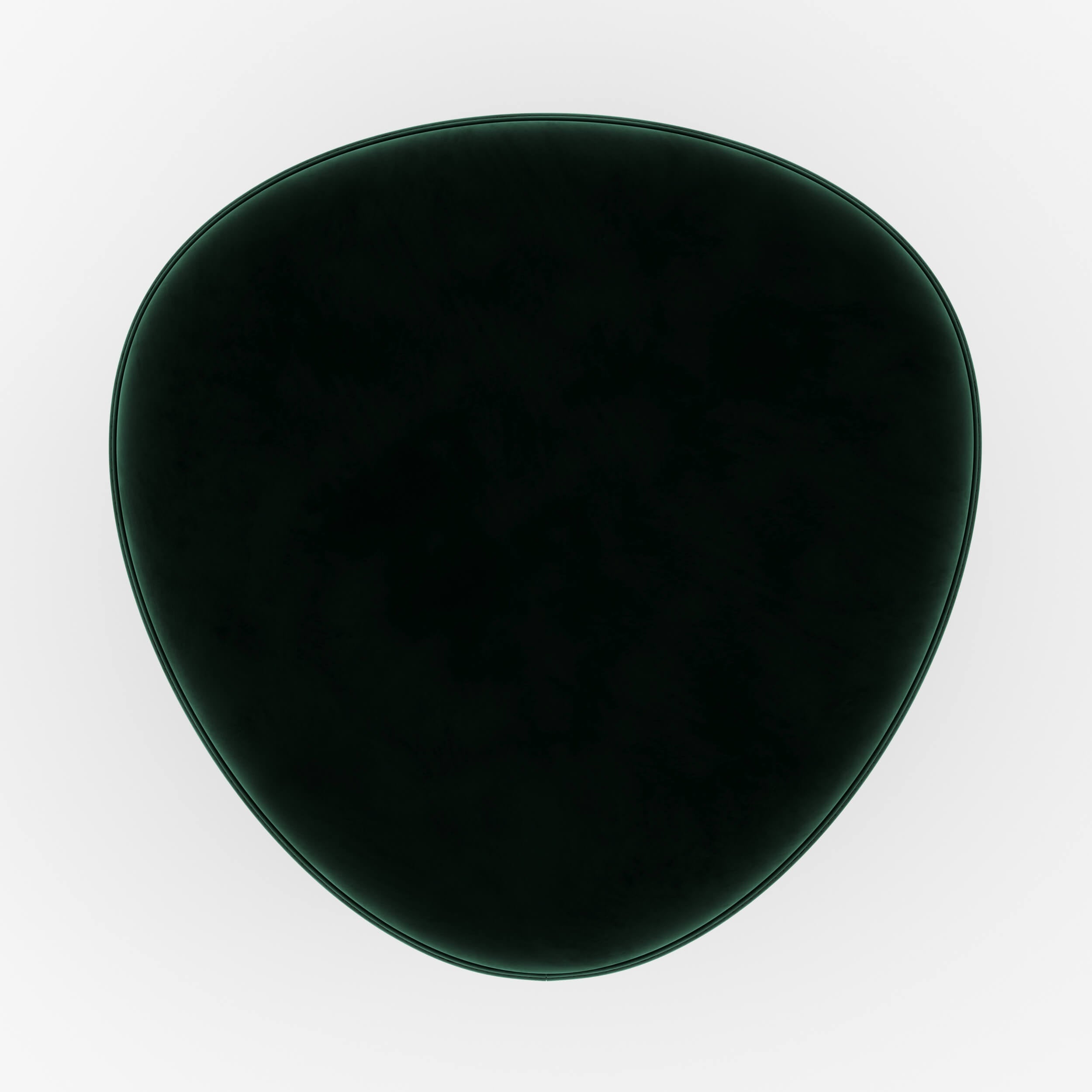 pouf triangulaire emmy velours vert