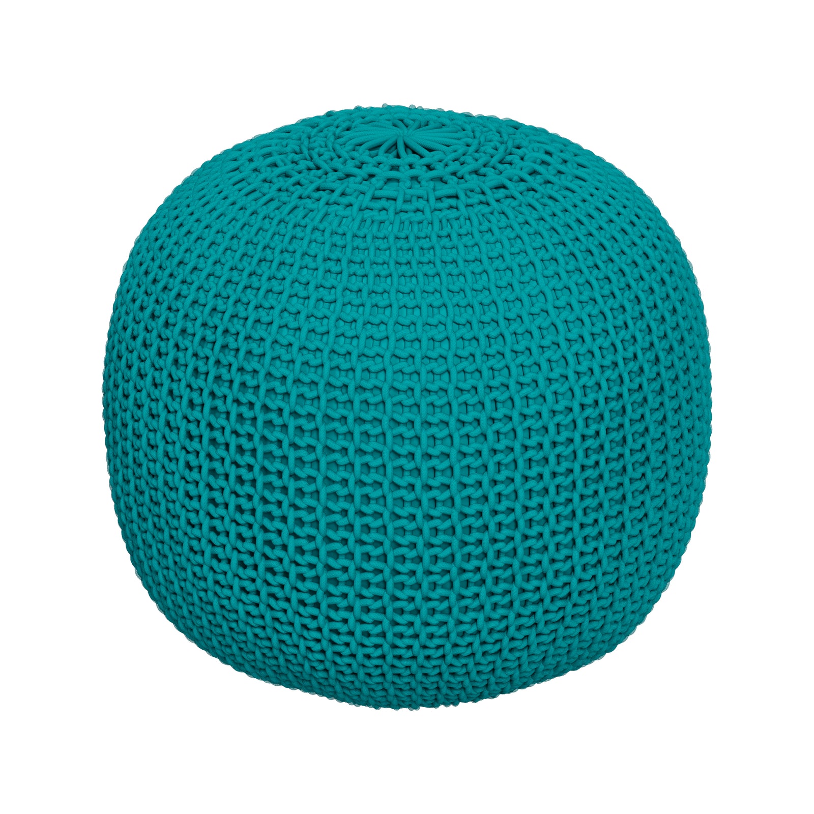 pouf tricot vert celadon elisa