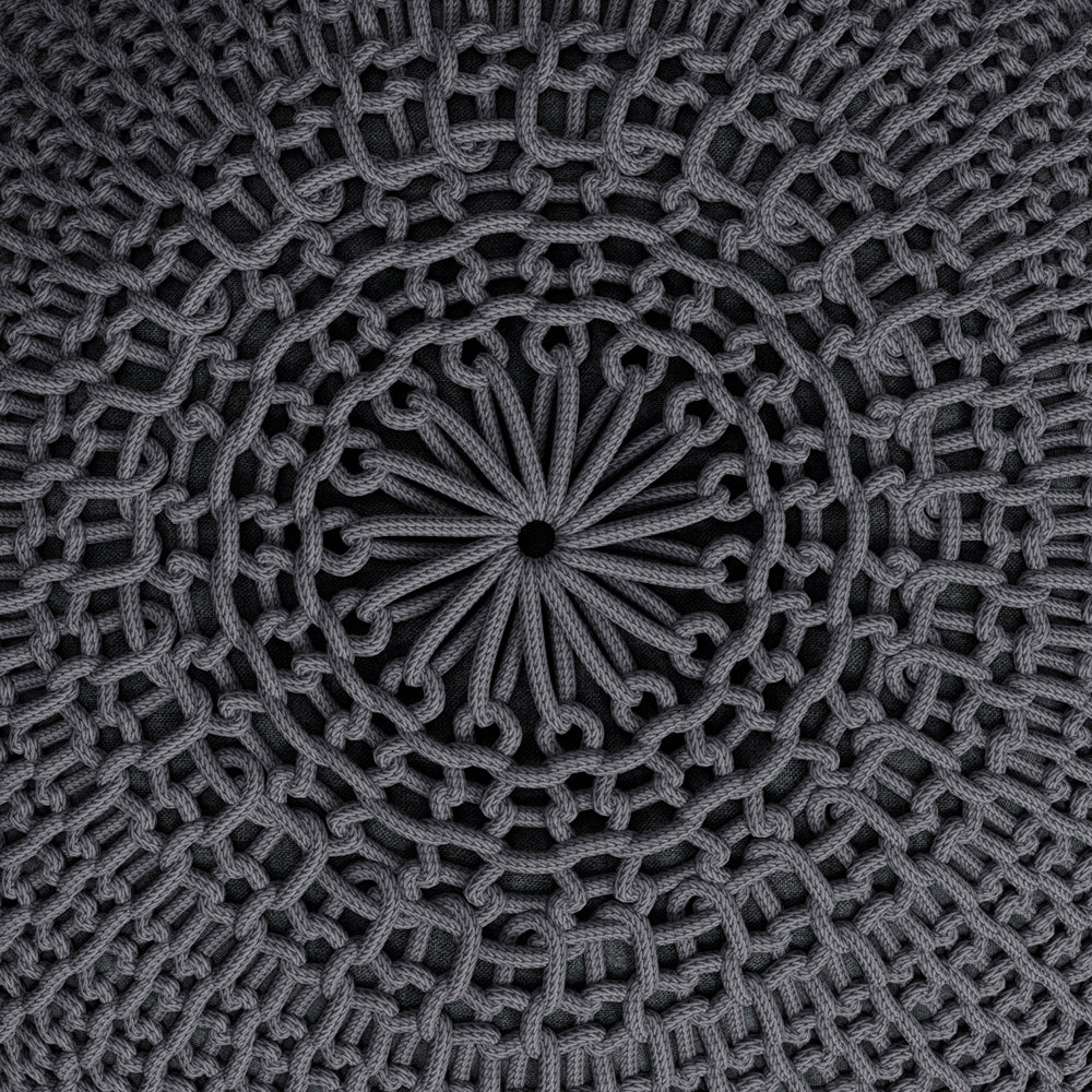 pour elisa en tricot rond gris fonce