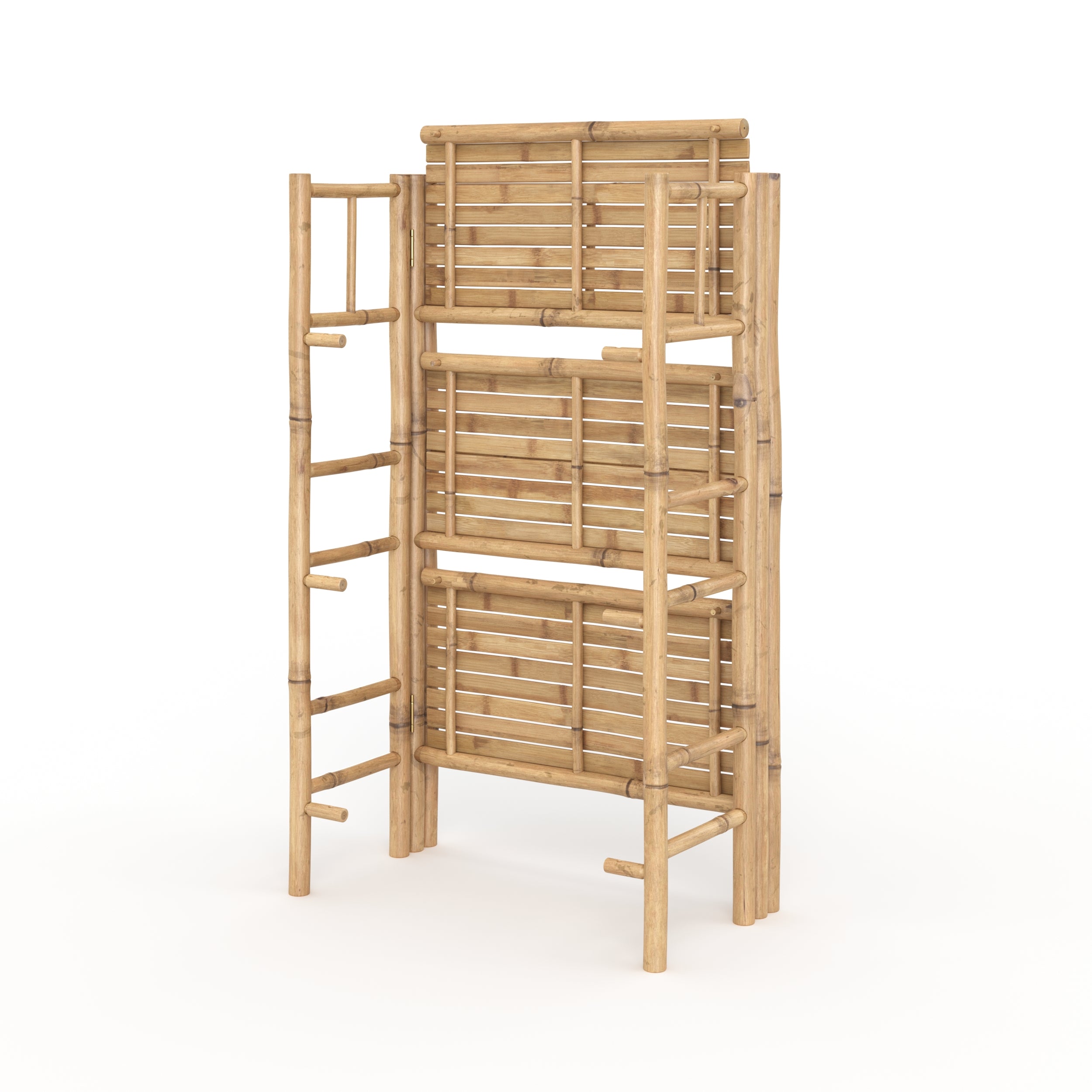 Scaffale rettangolare pieghevole Bami in bambù