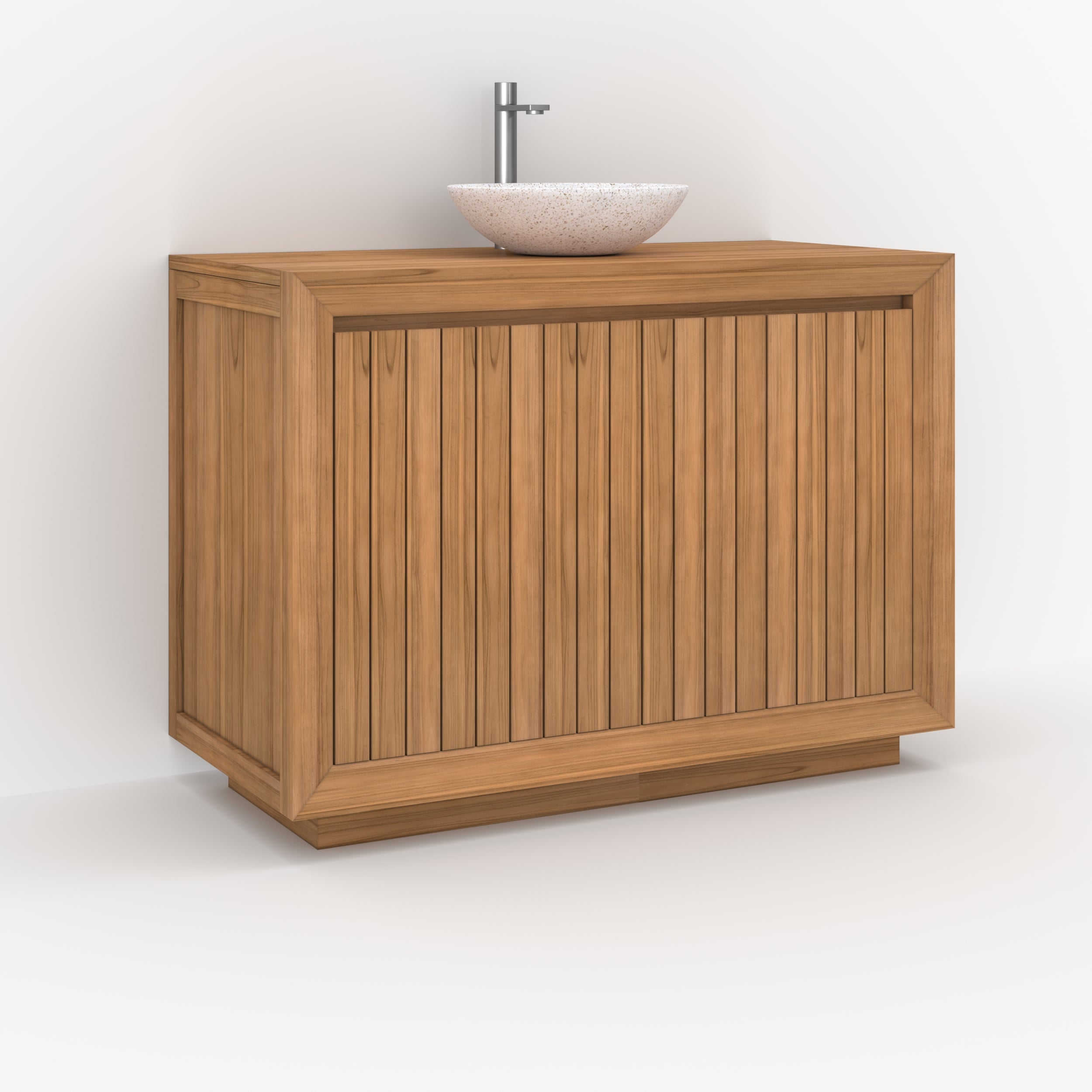 rangement bois de teck salle de bain pernelle