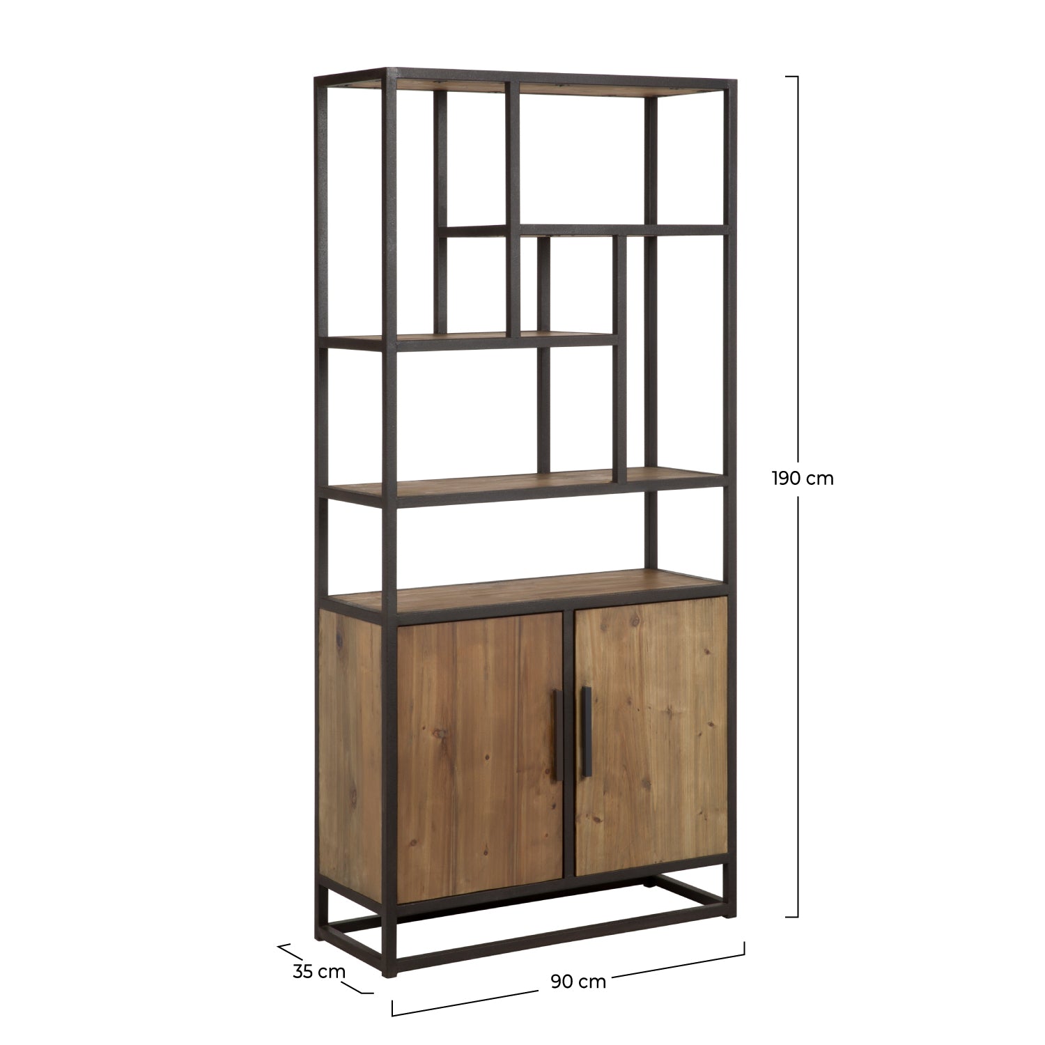 Etagère Raffi en bois recyclé et métal