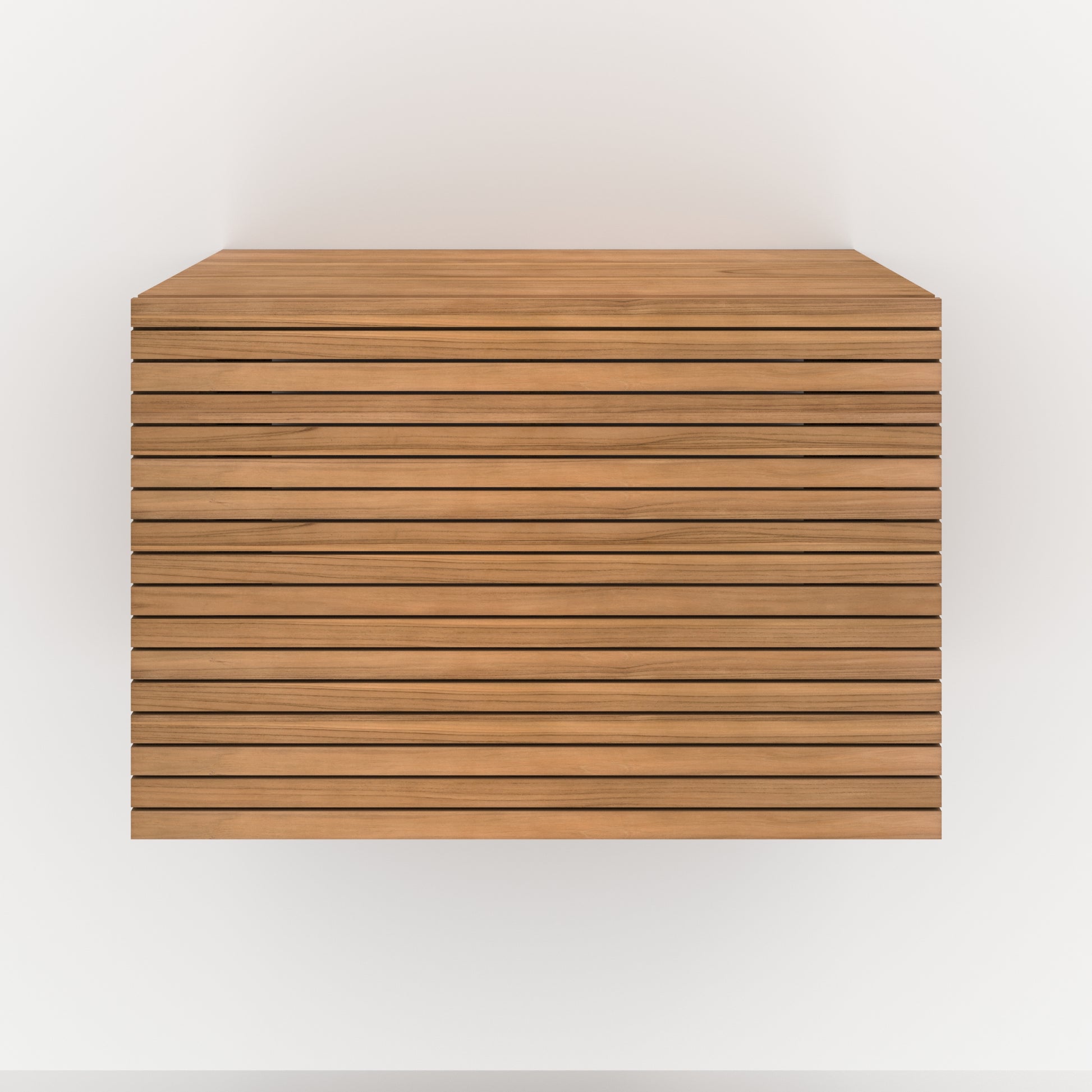 raye meuble de salle de bain en bois de teck suspendu 60 cm