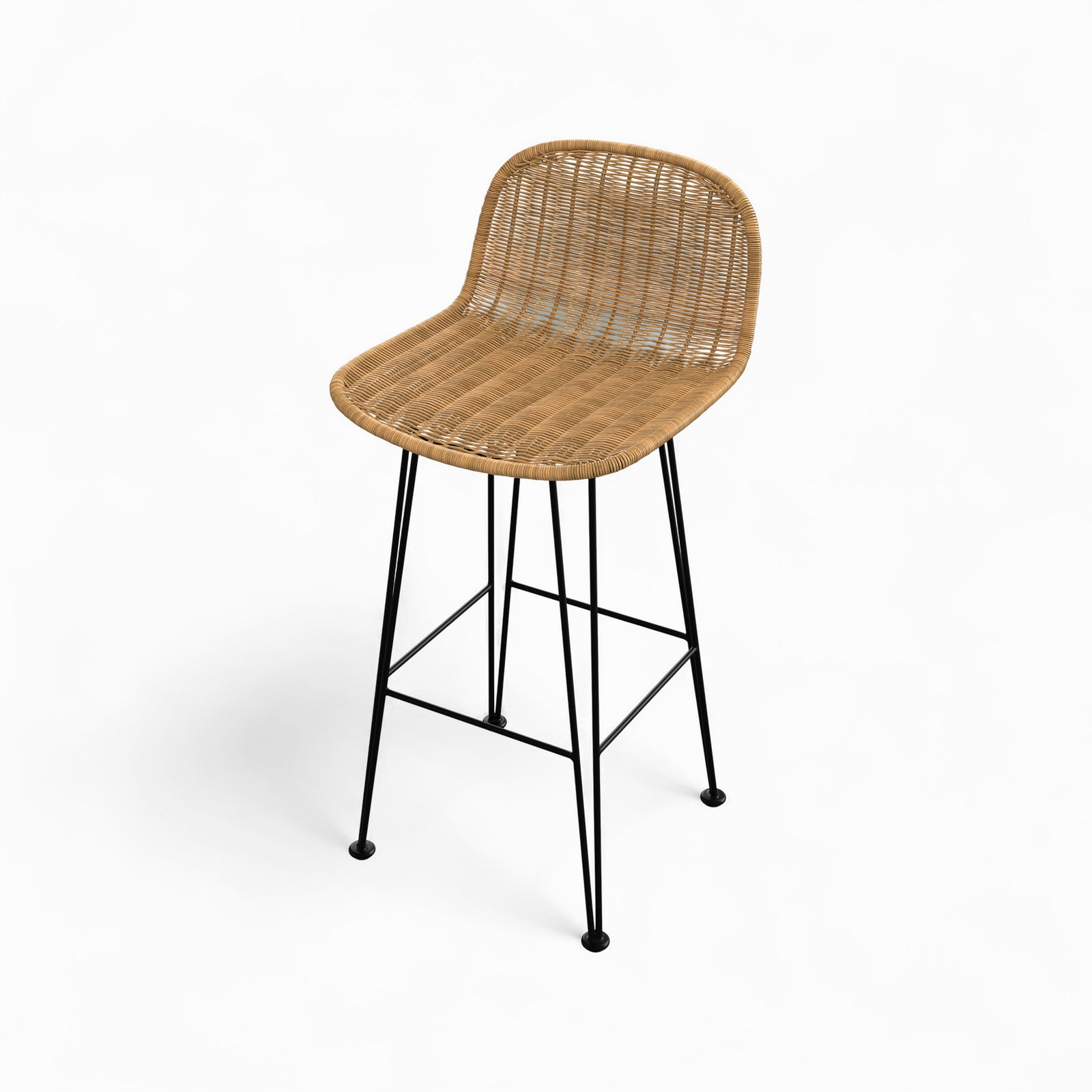 rdv chaise de bar lot de 2 resine tressee