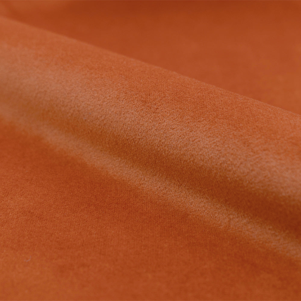 Ensemble canapé et fauteuil Mona en velours orange 4 places