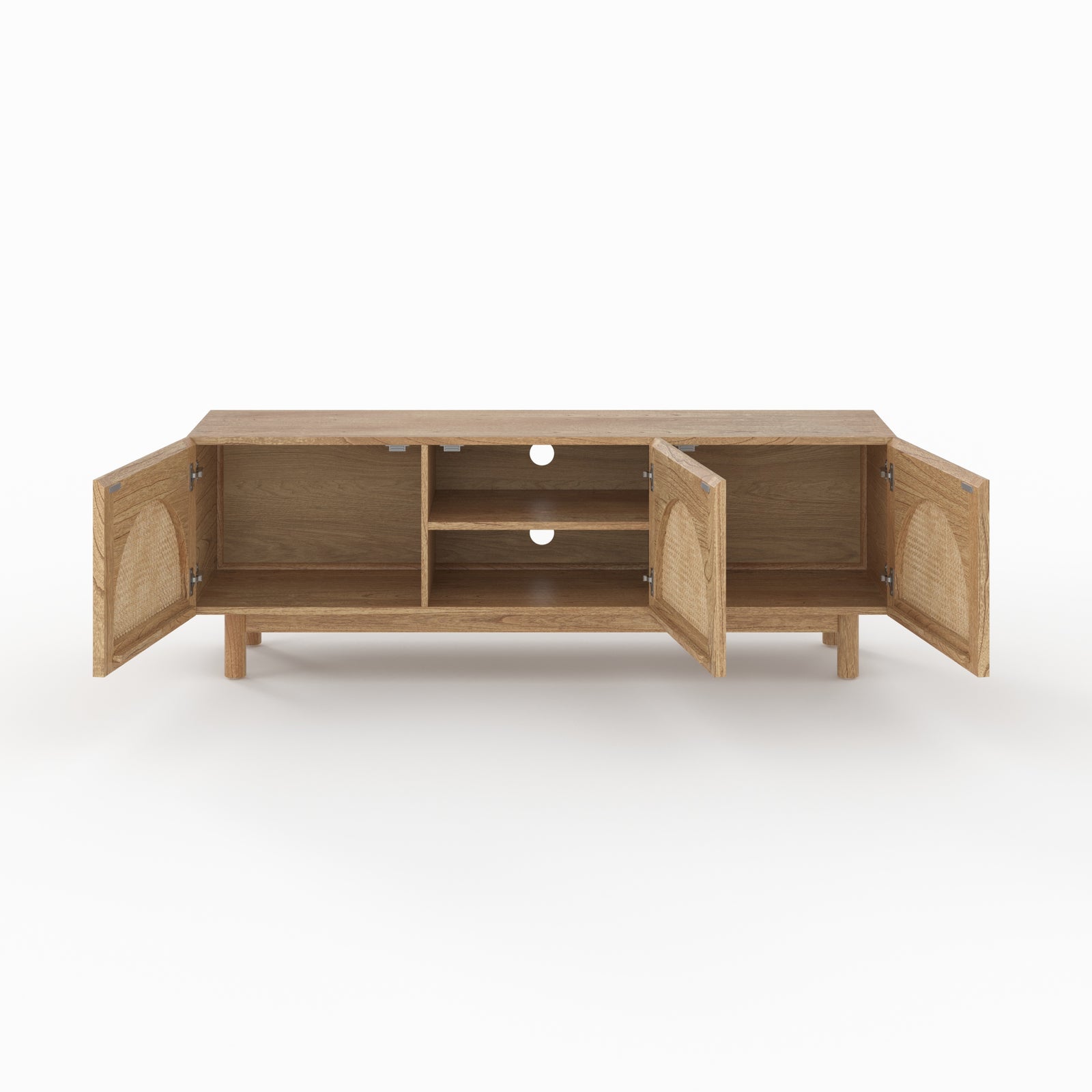 rdv deco meuble tv bois et rotin delya