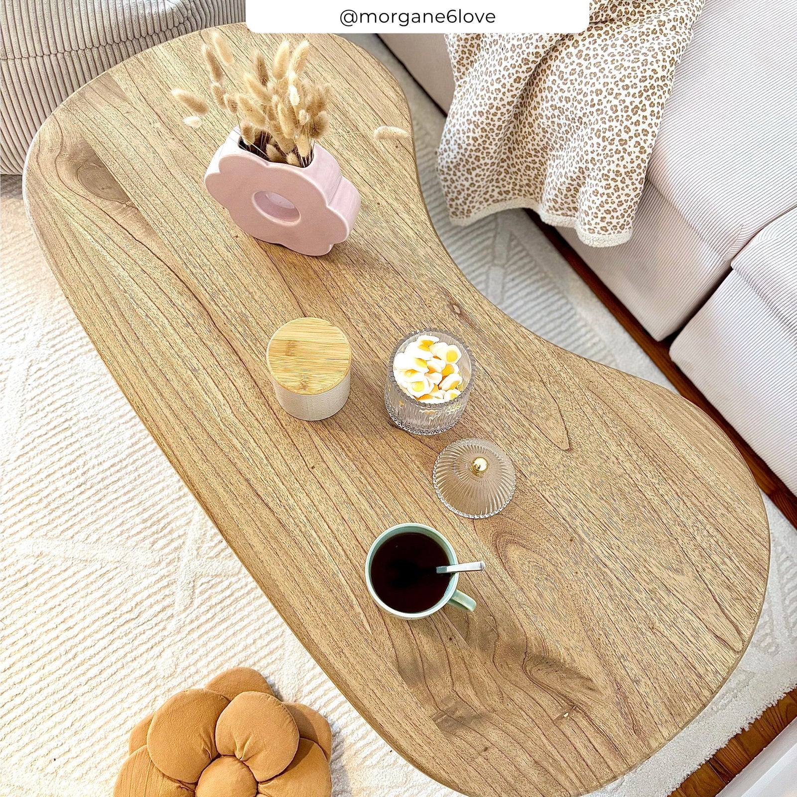 rdv deco table basse organique brandan en bois massif