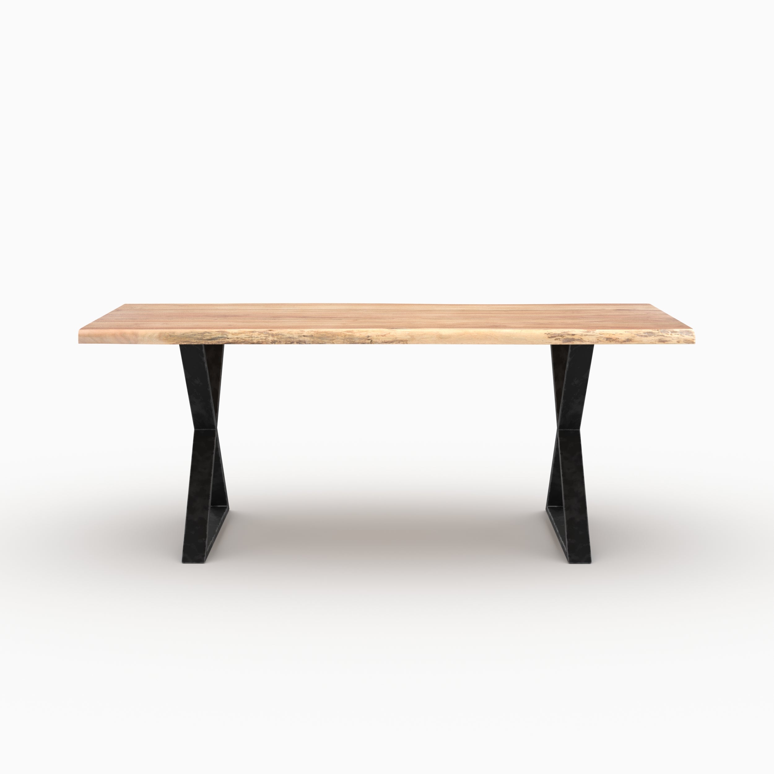 Table rectangulaire Gia en bois massif d'acacia 6 places