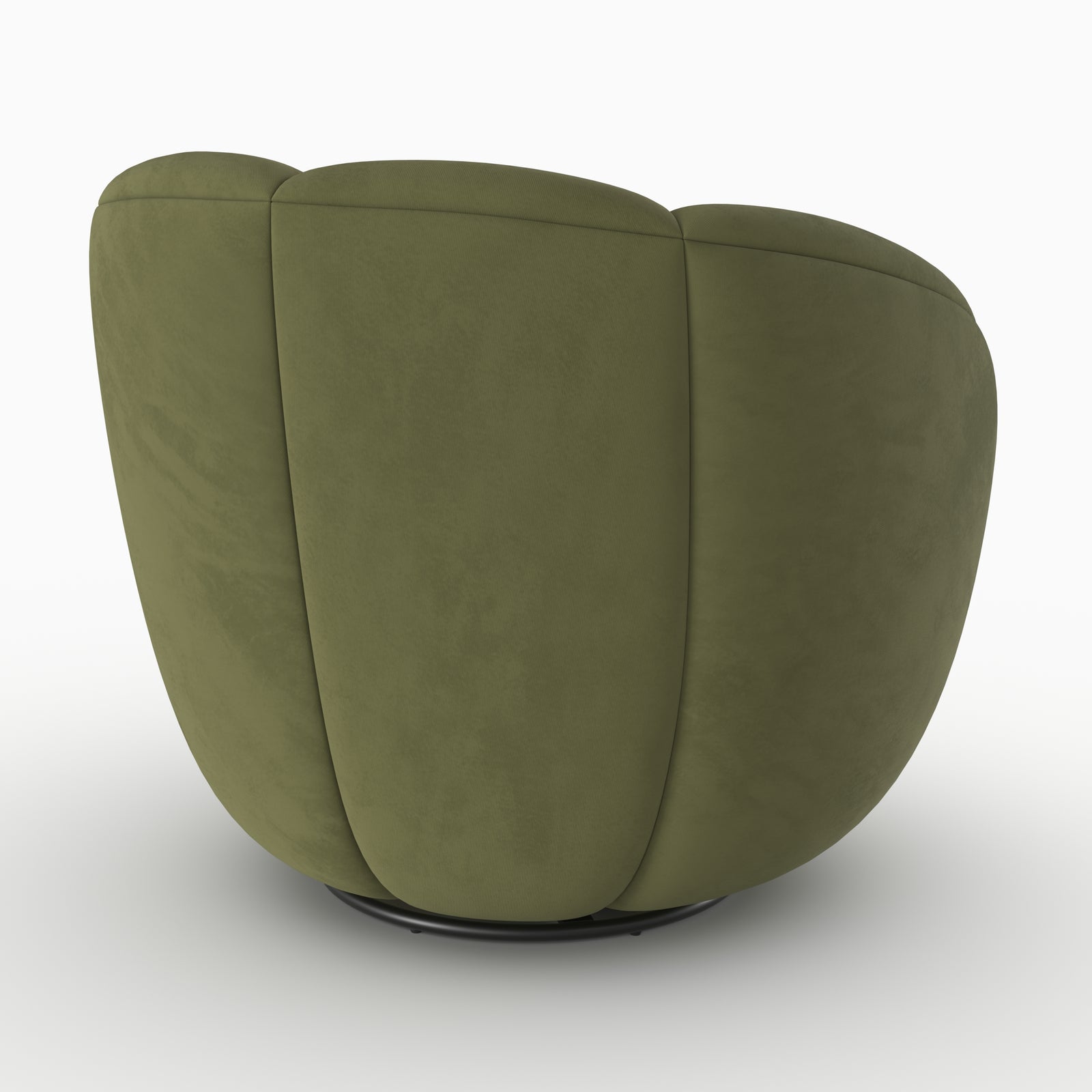 rendez vous deco fauteuil yse velours vert