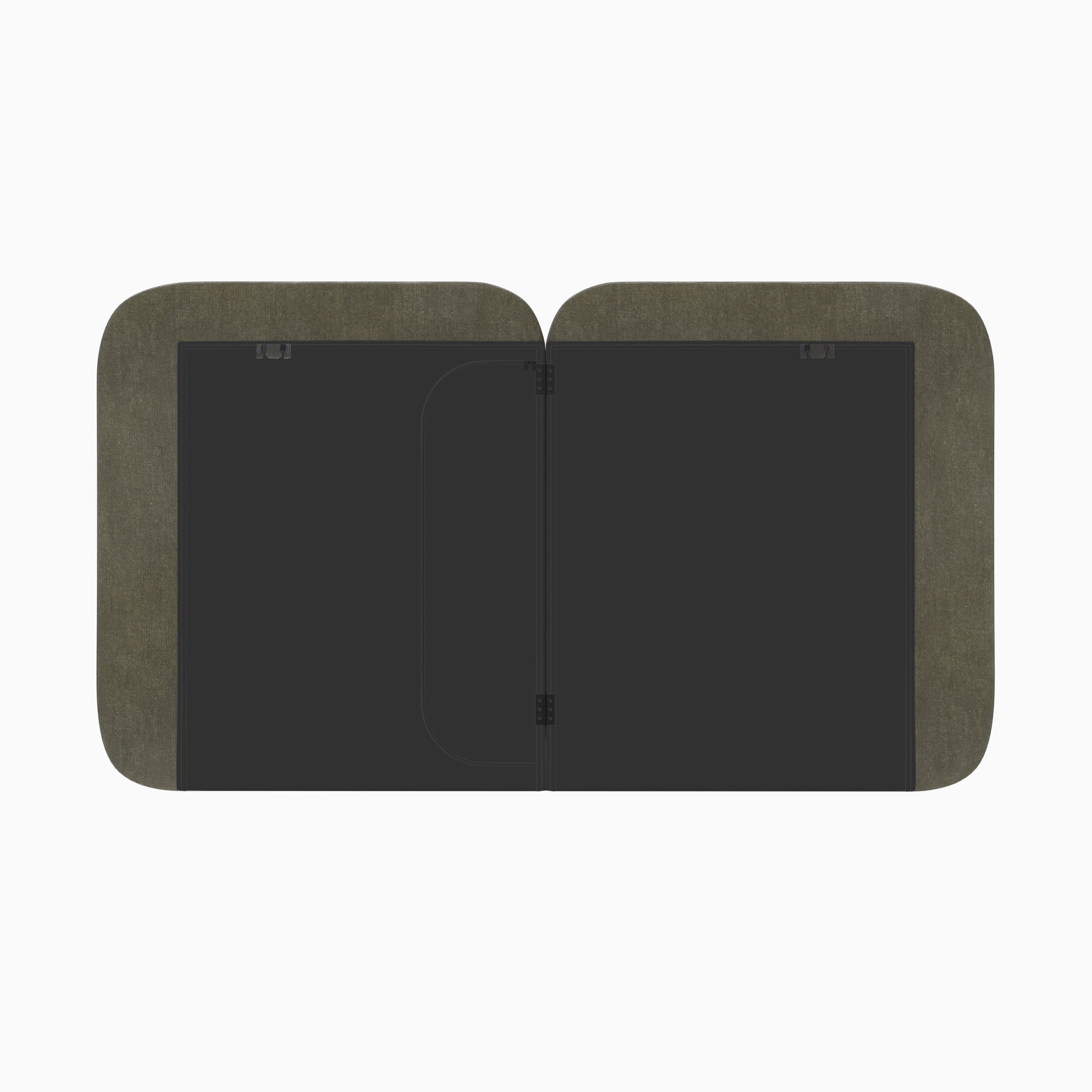 Tête de lit Etna en tissu vert olive 160 cm