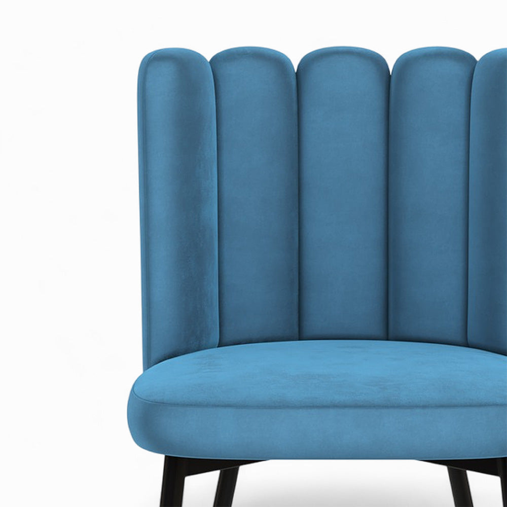 rosy velours bleu et jaune lot de 4