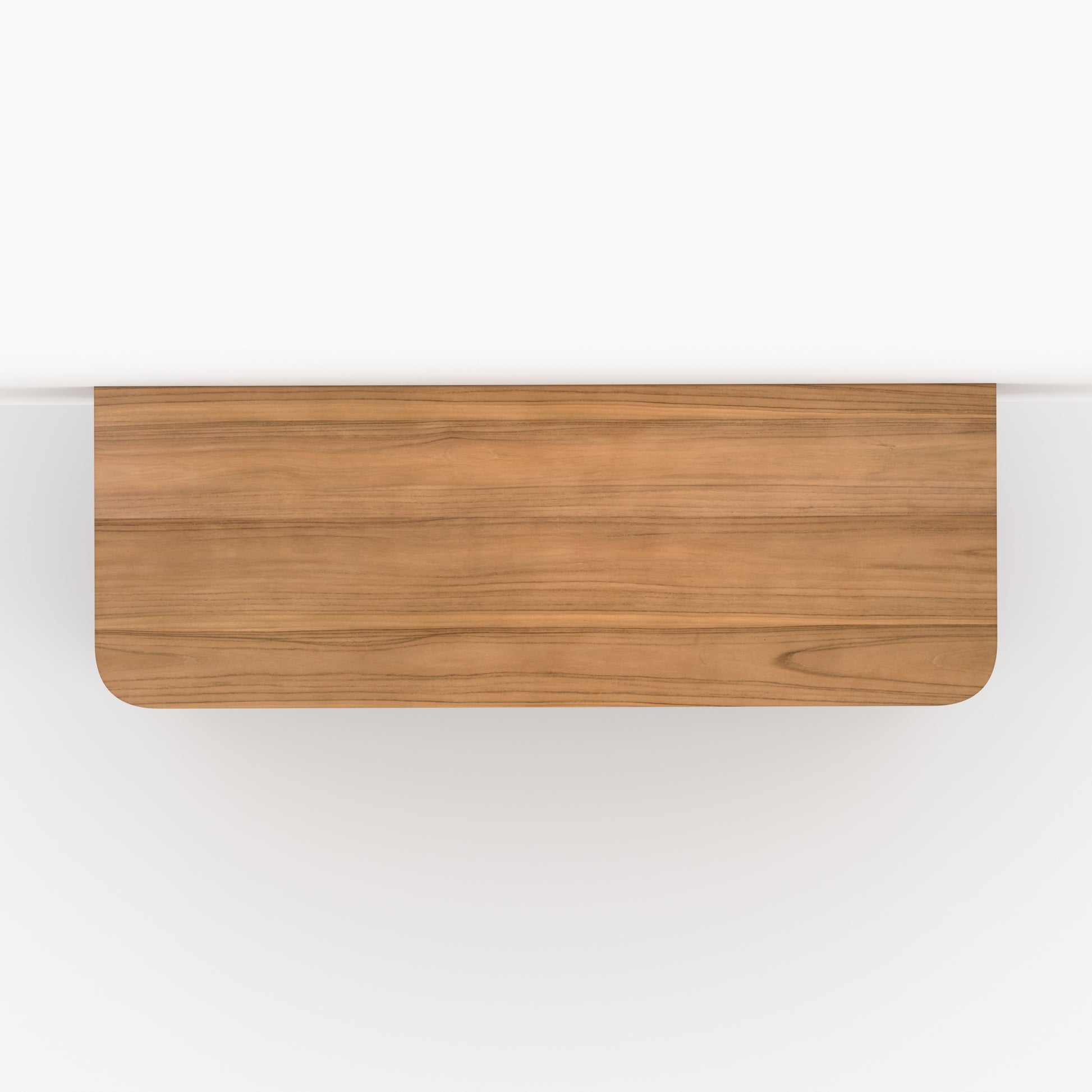 salle de bain meuble rangement en bois de teck avec niche 140 cm