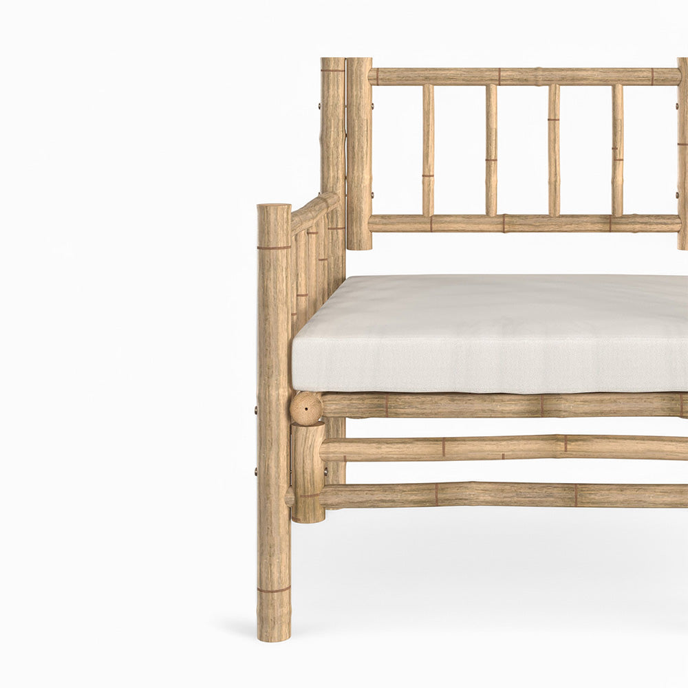 salon de jardin en bambou canape d angle table basse fauteuil vadella