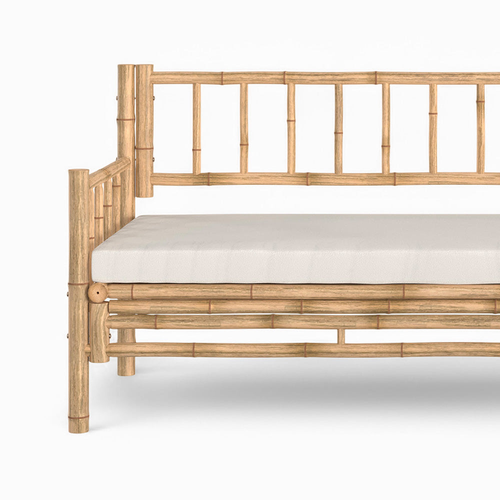 salon de jardin en bambou canape d angle table basse fauteuil