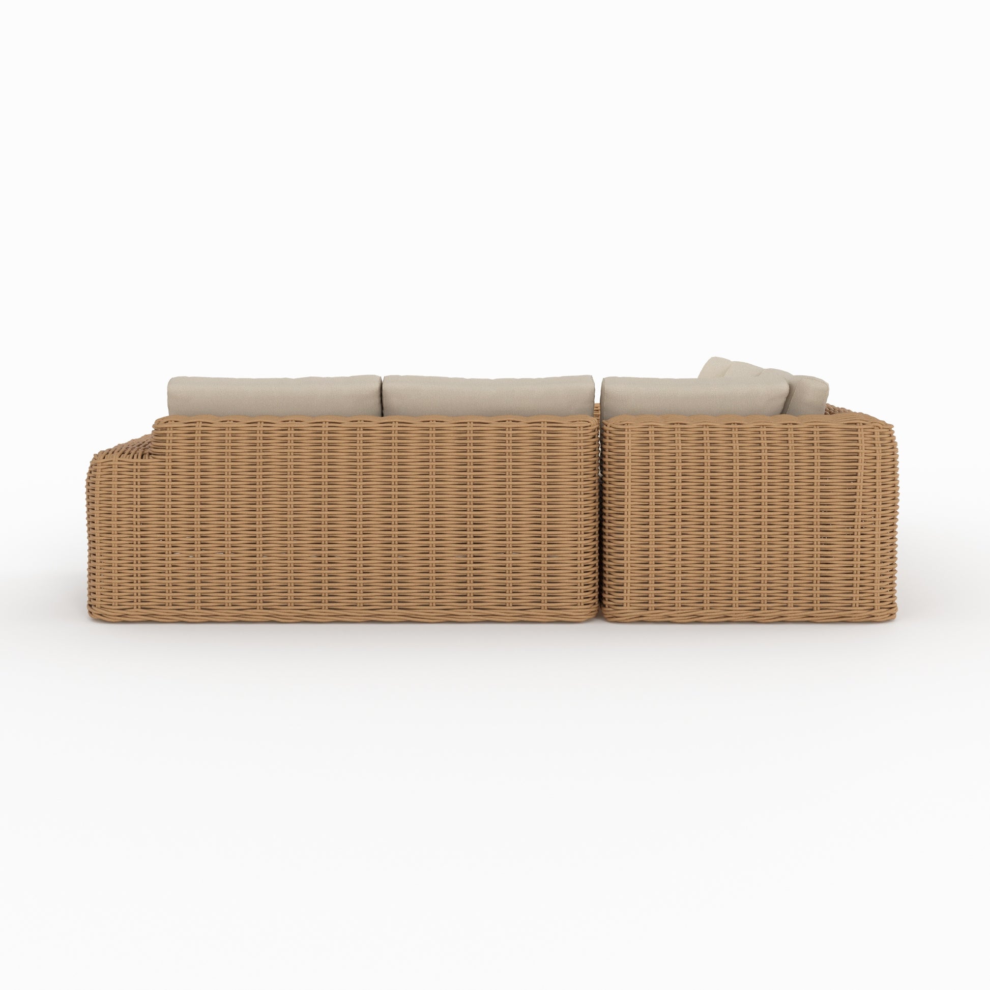 salon de jardin savana 4 places en resine tressee et tissu beige