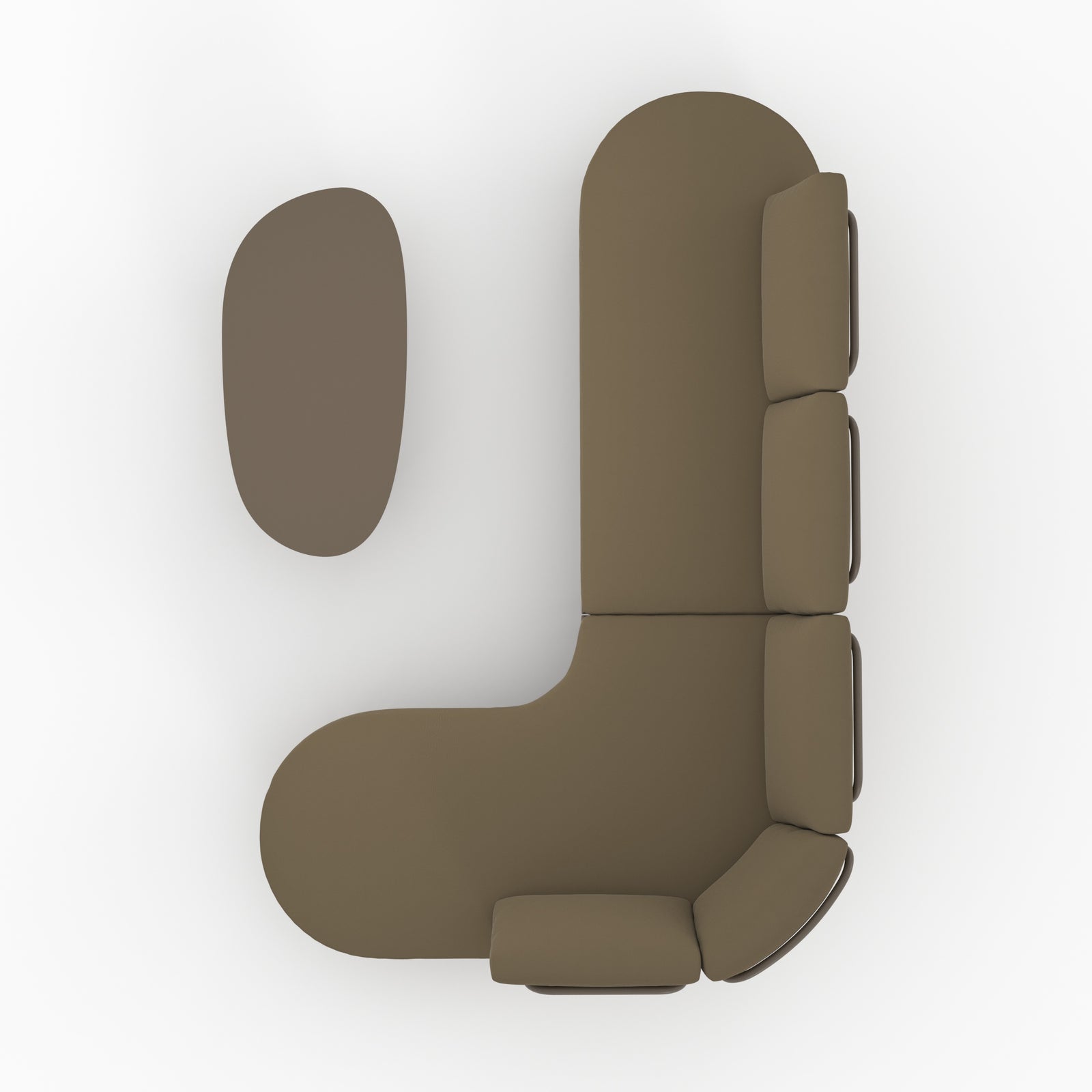 salon jardin amaya 4 personnes en metal et tissu vert rdv deco