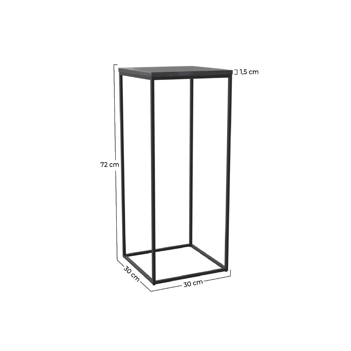 sellette en marbre noir floki