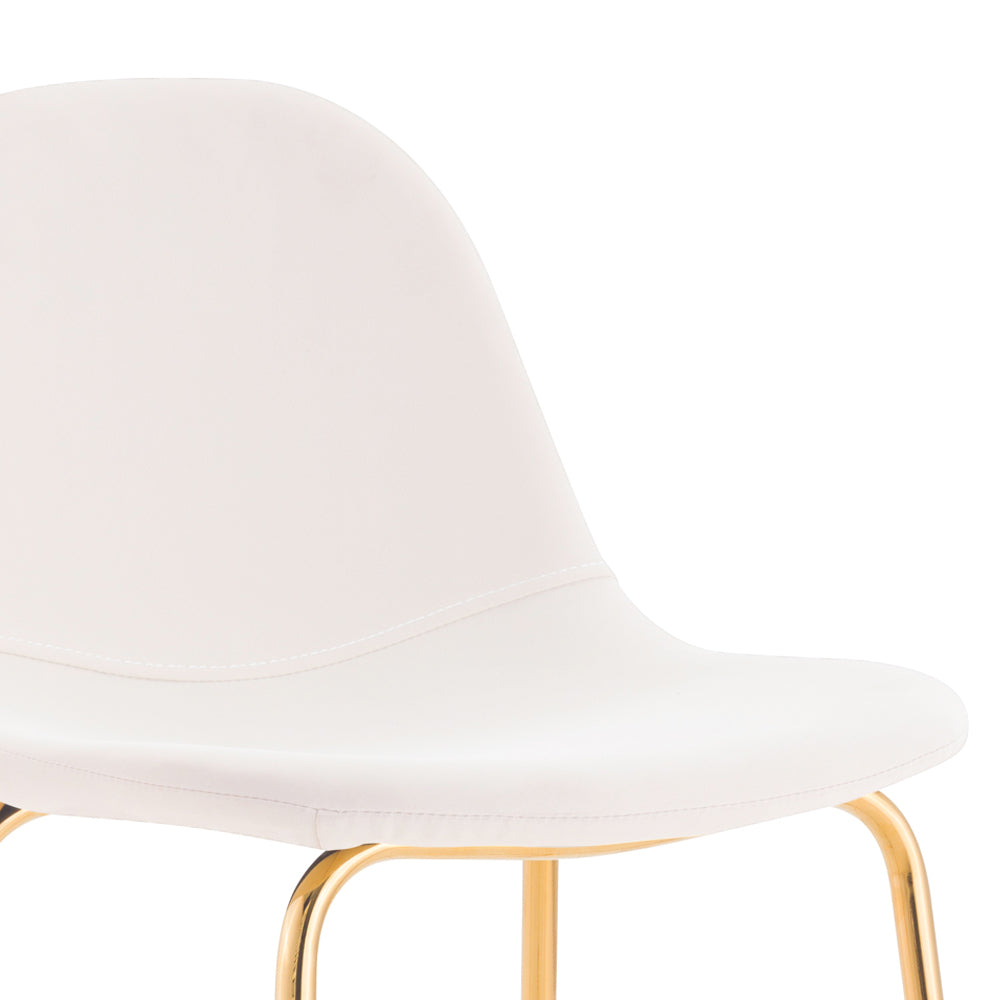 set 4 chaises hautes henrik blanc vert 65cm ilot rdv deco