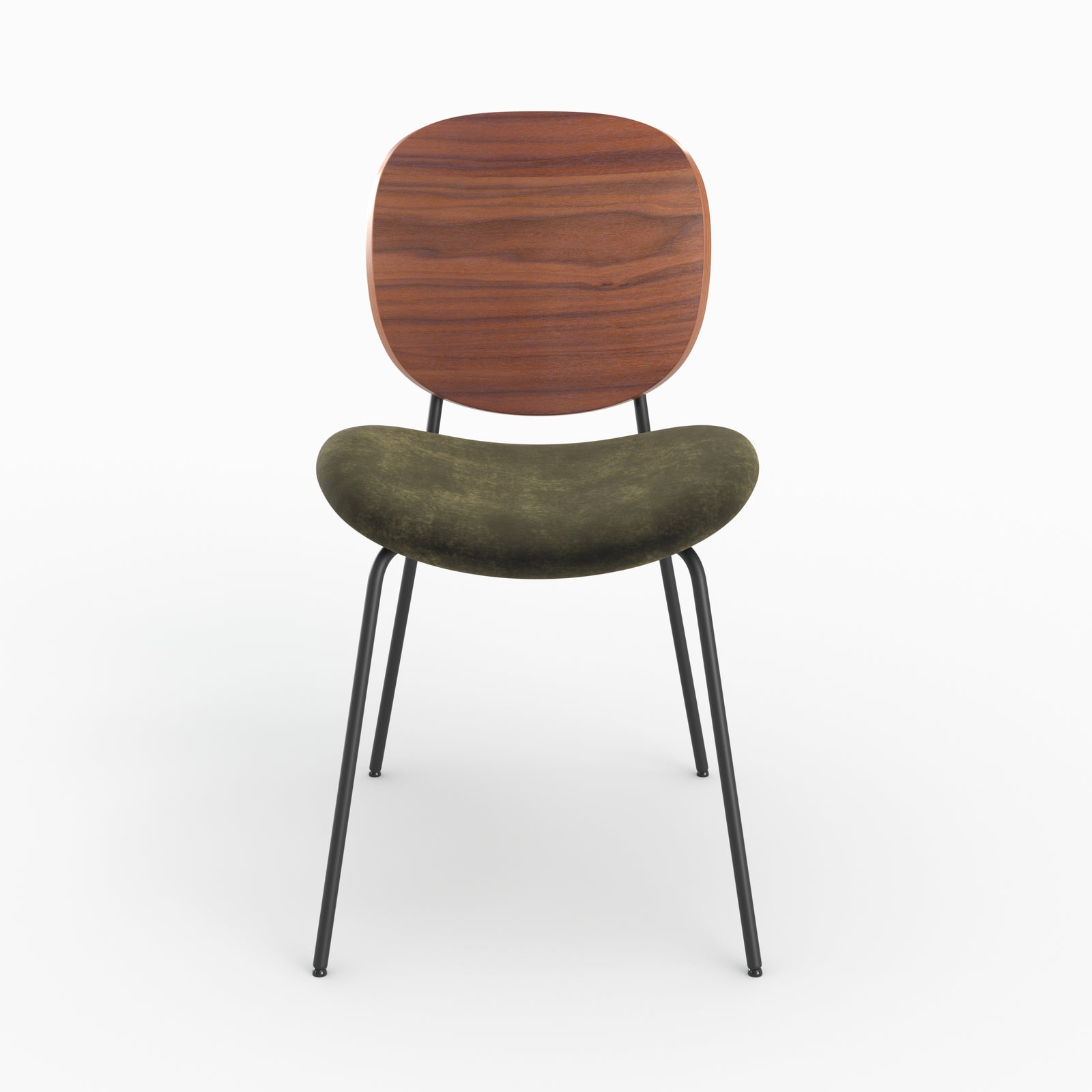 simone lot deux chaises velours kaki