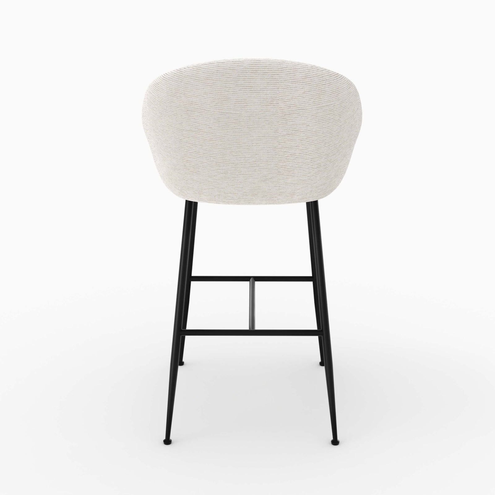 socky chaise de bar en tissu blanc chine 76 cm