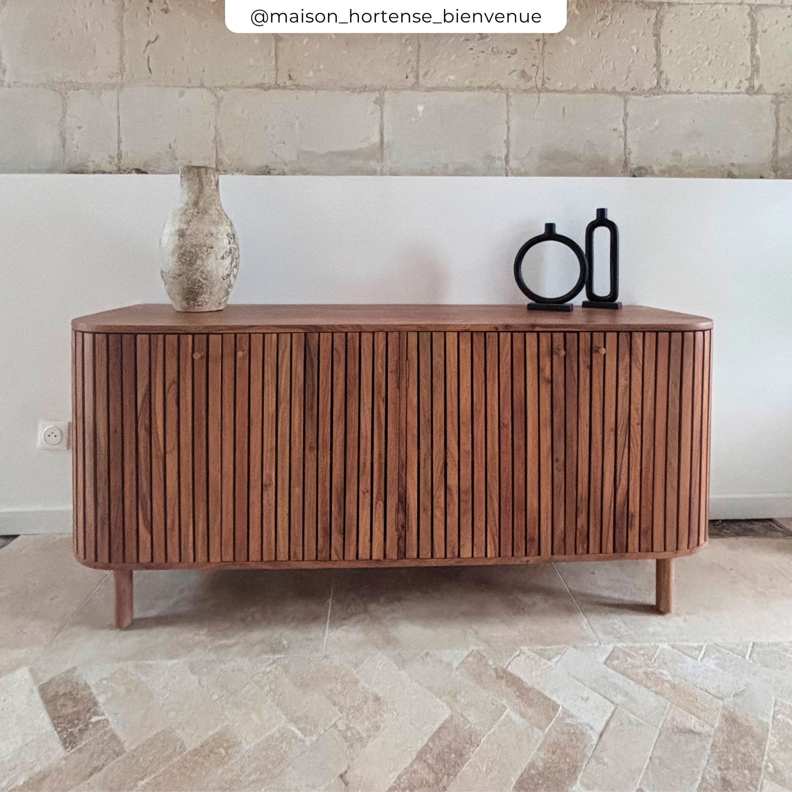 sublime buffet en bois d accacia paola rendez vous deco