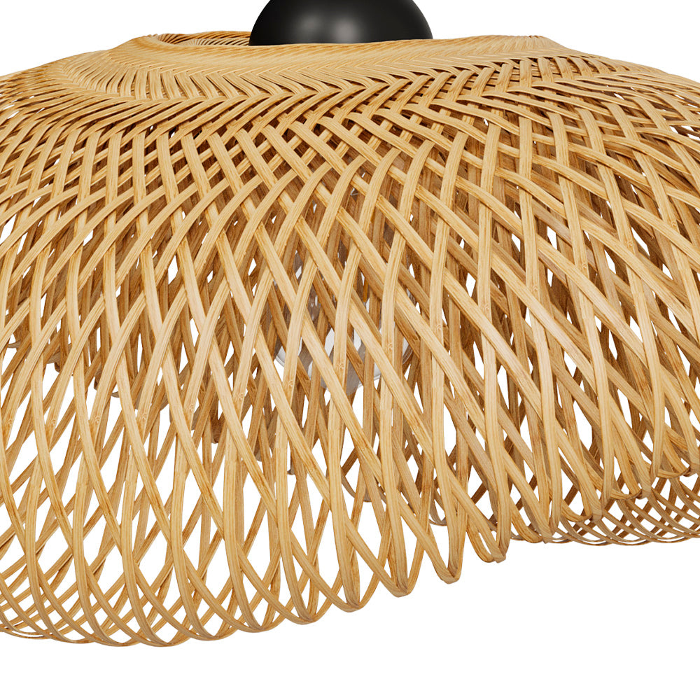 suspension anya en bambou naturel et metal d60 cm