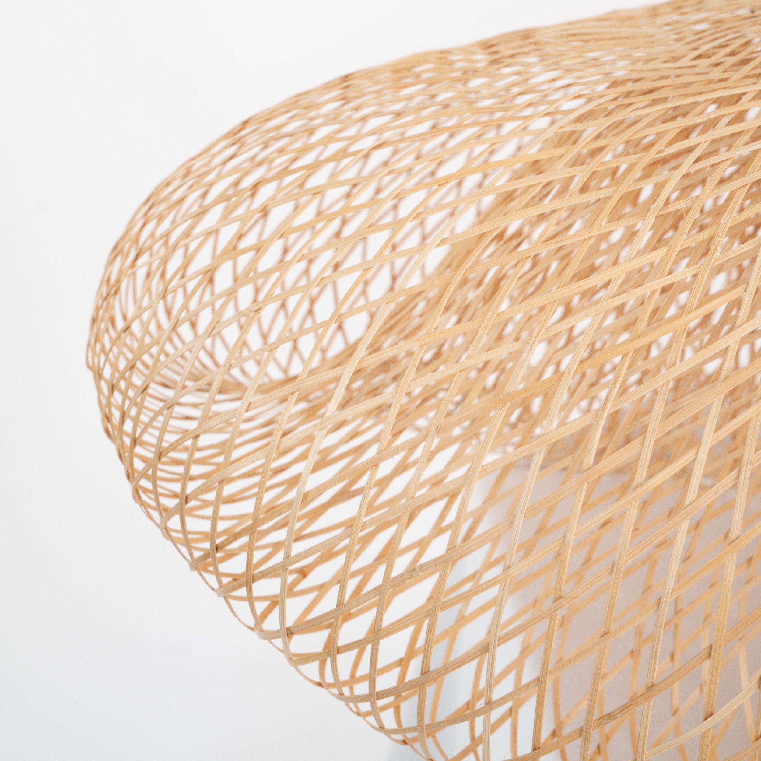 suspension anya en bambou naturel et metal d88 cm