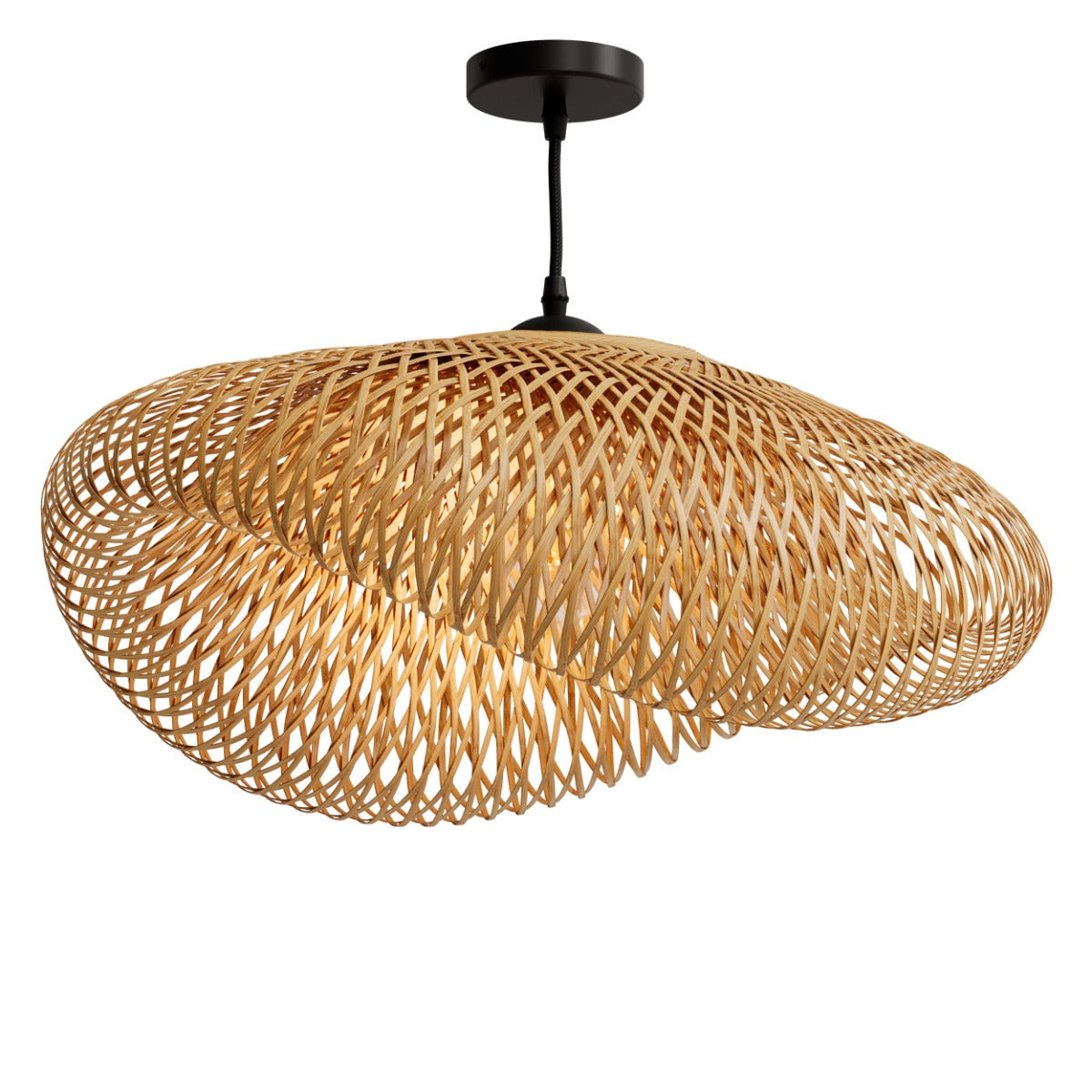 suspension anya en bambou naturel et metal